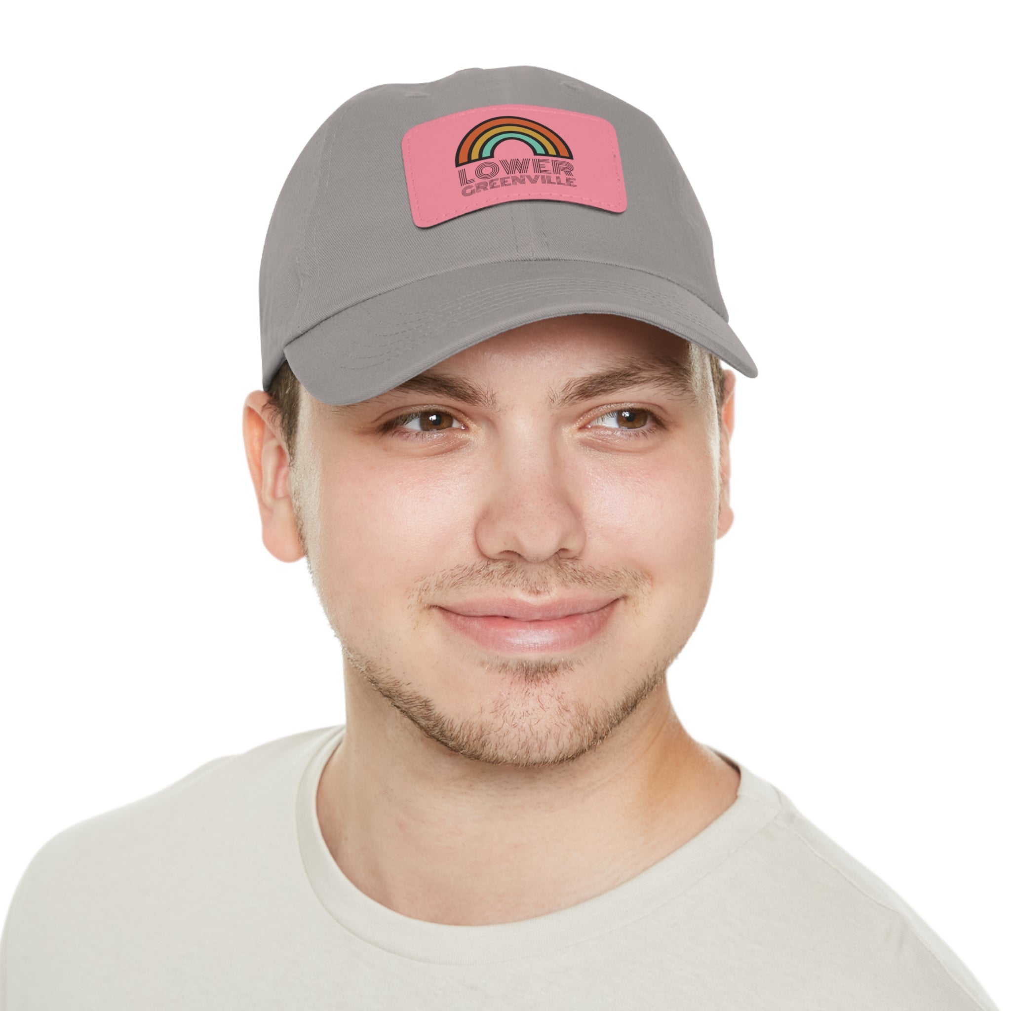 Rainbow Lower Greenville Hat with Leather Patch