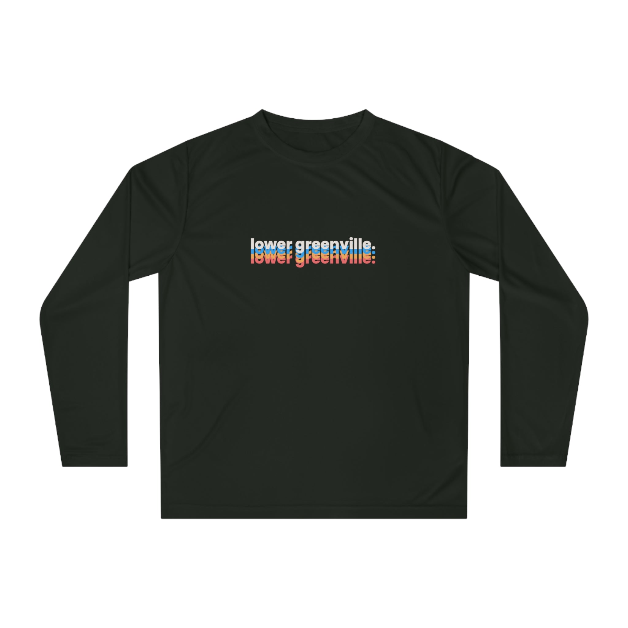 Bright Typography Lower Greenville Athletic Long Sleeve Shirt - Friends of Lower Greenville