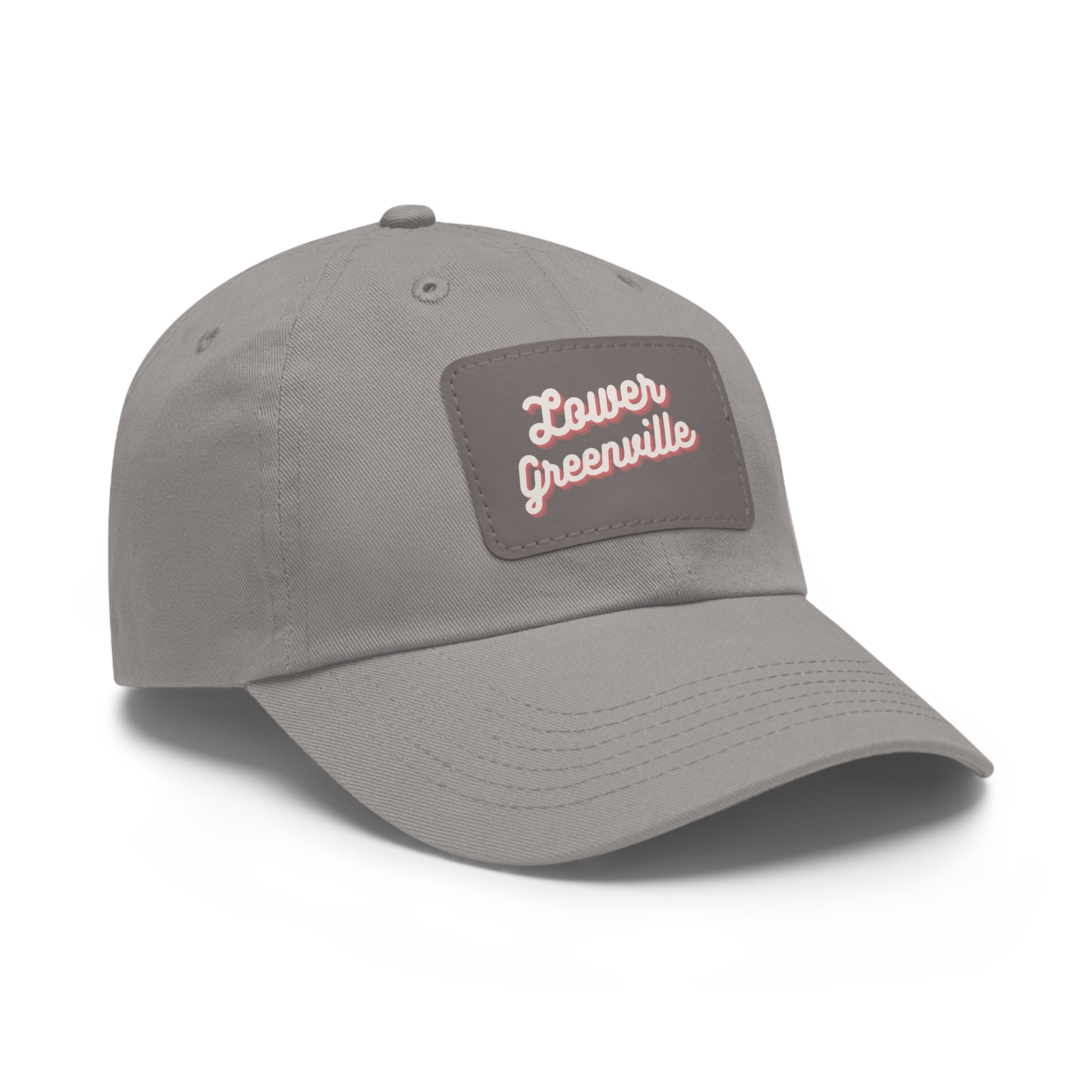Cursive Lower Greenville Hat with Leather Patch - Friends of Lower Greenville
