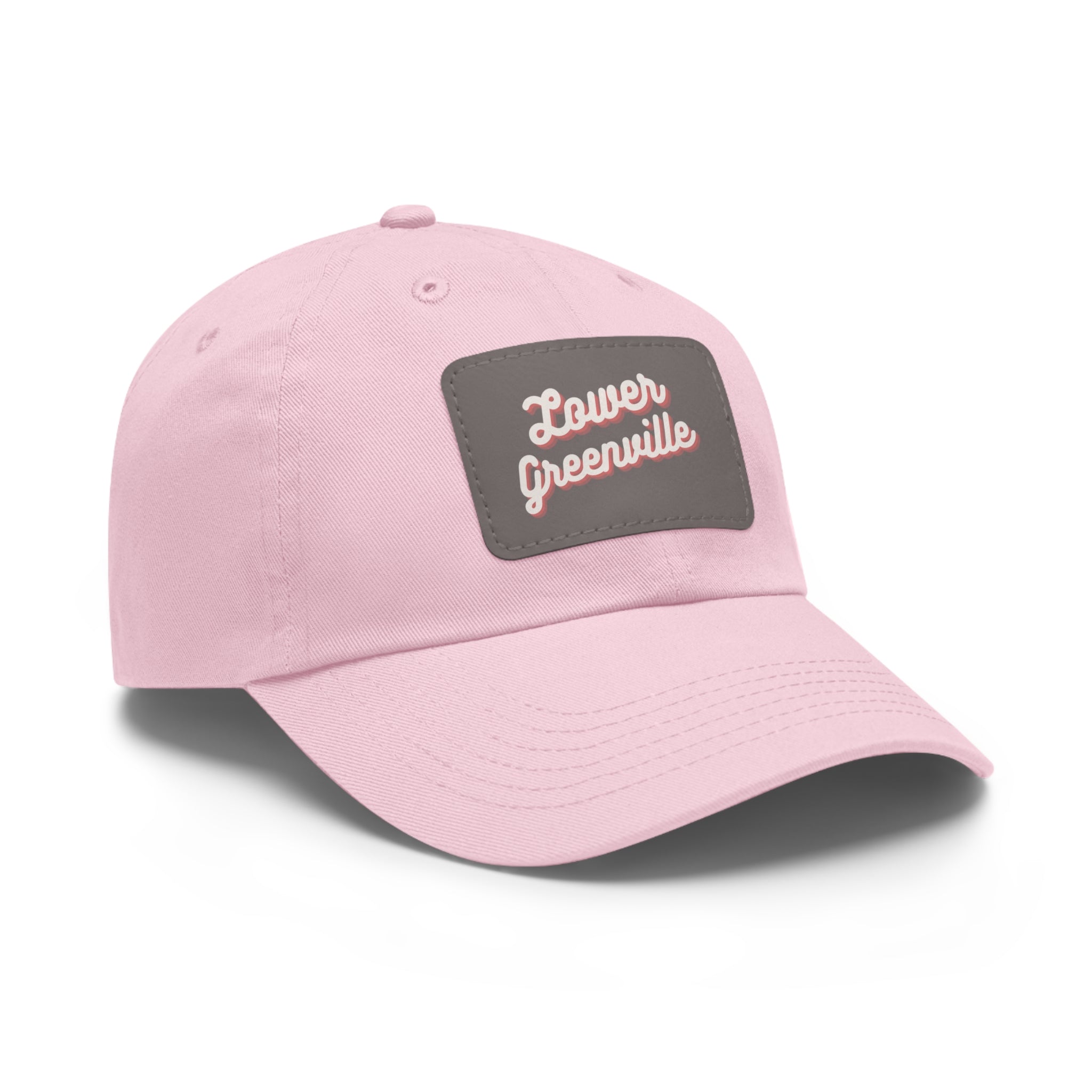 Cursive Lower Greenville Hat with Leather Patch - Friends of Lower Greenville
