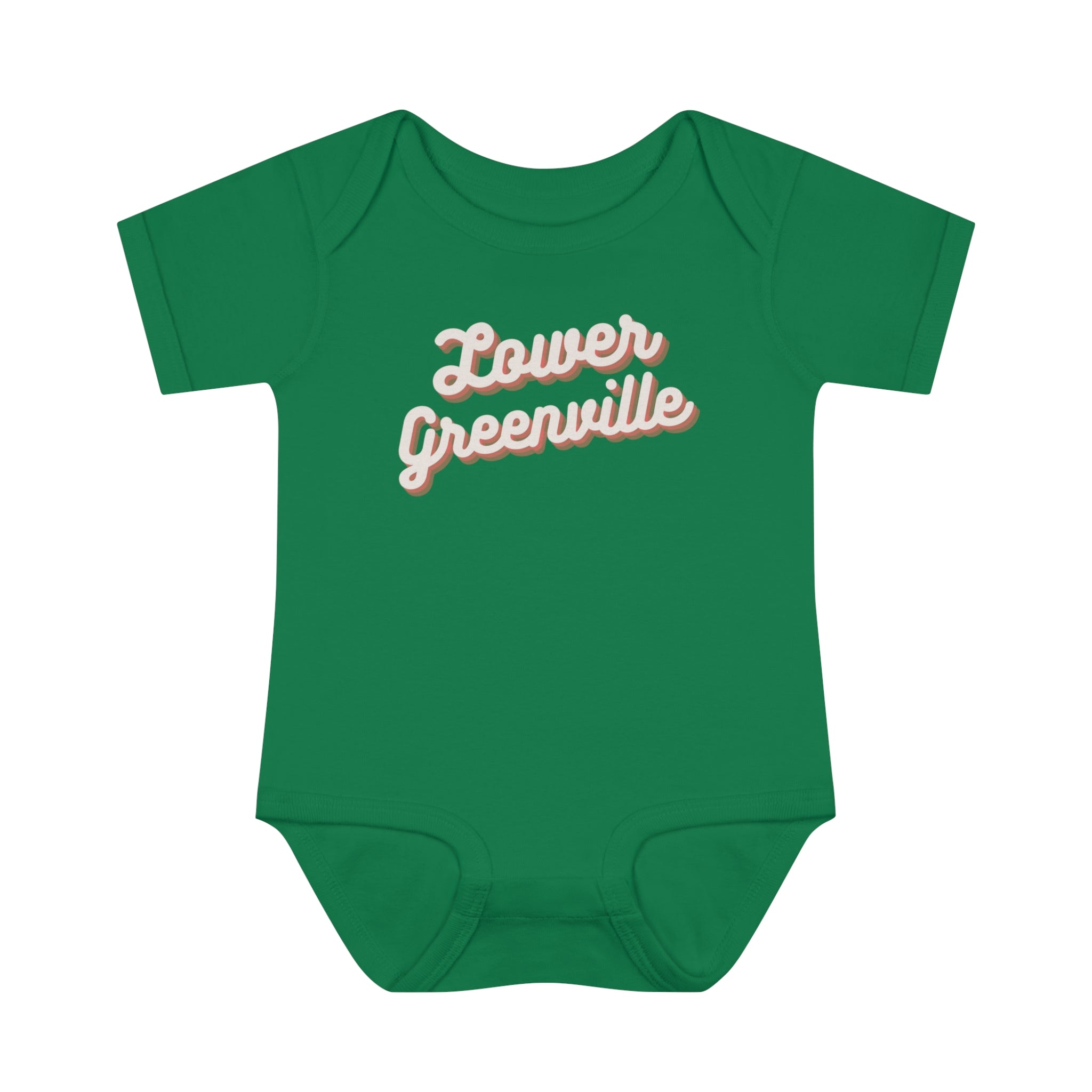 Cursive Lower Greenville Infant Baby Onesie - Friends of Lower Greenville