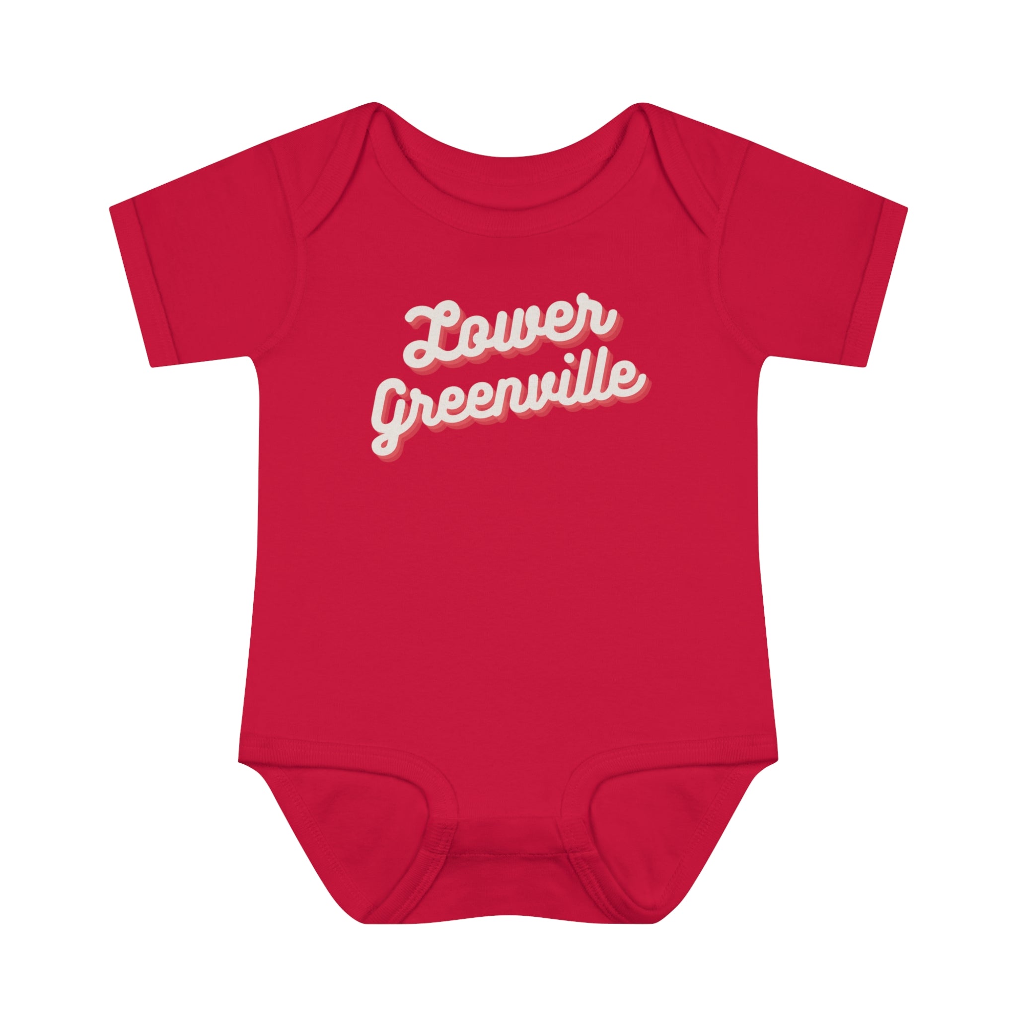 Cursive Lower Greenville Infant Baby Onesie - Friends of Lower Greenville