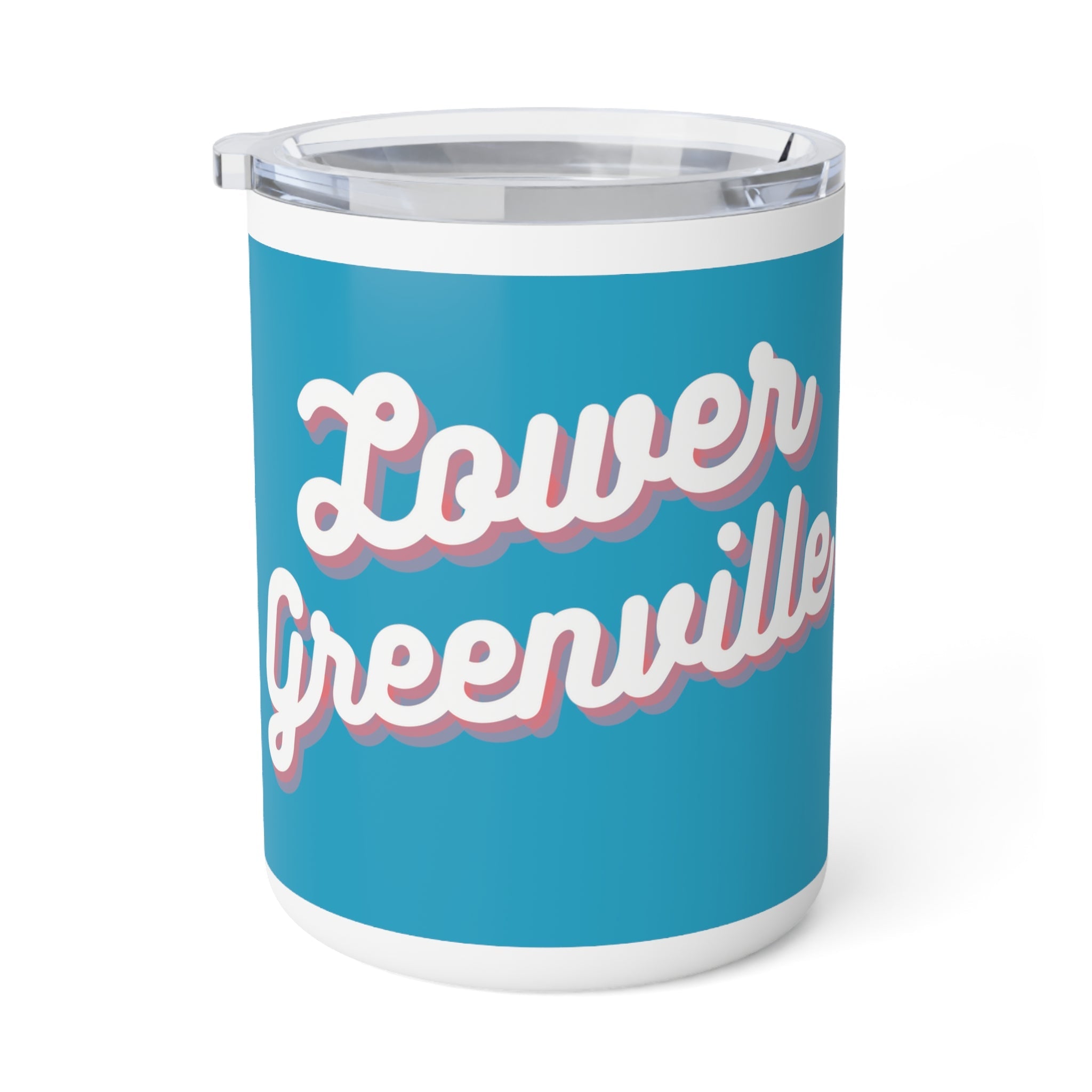 Cursive Lower Greenville Insulated Coffee Mug, 10oz - Friends of Lower Greenville