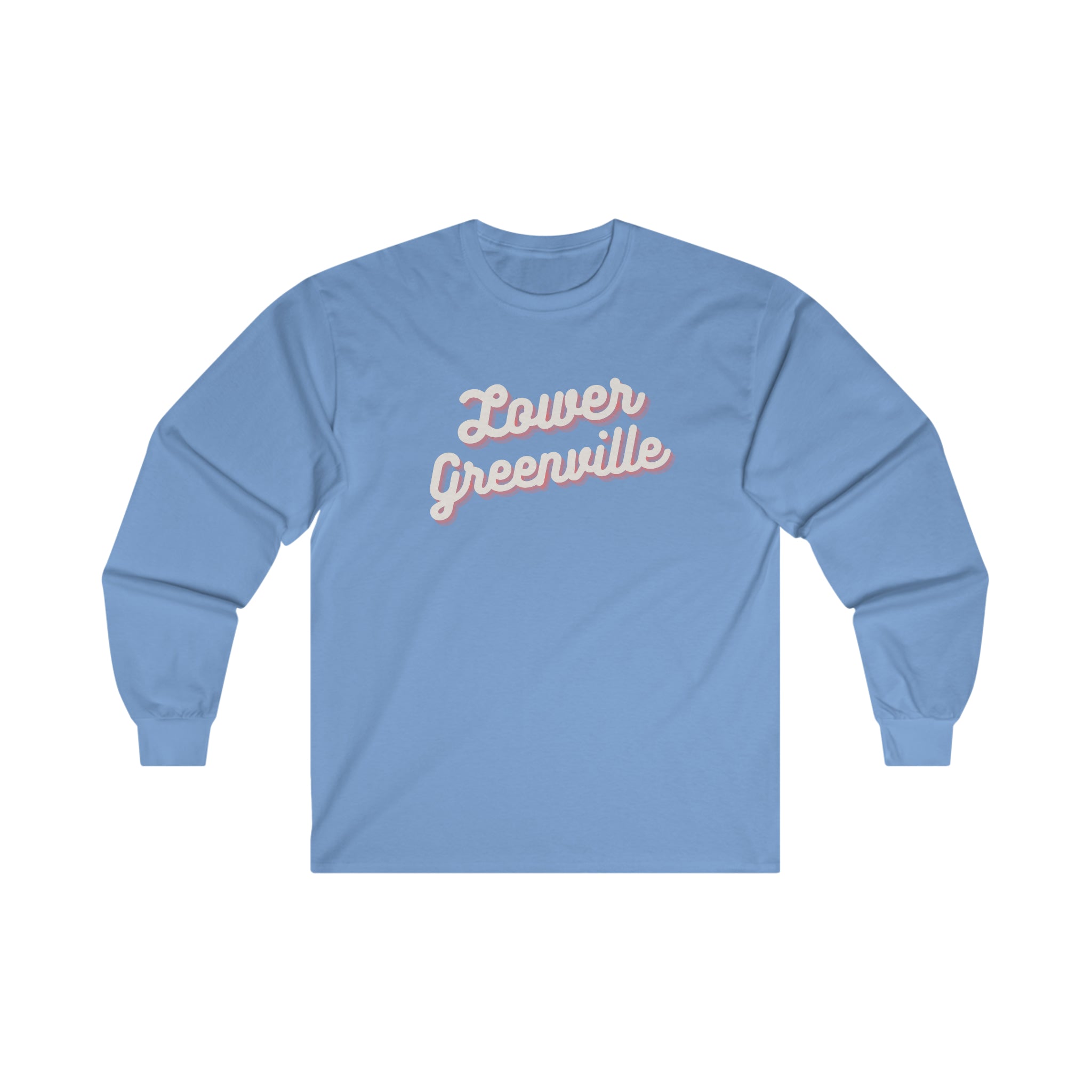 Cursive Lower Greenville Long Sleeve Tee - Friends of Lower Greenville