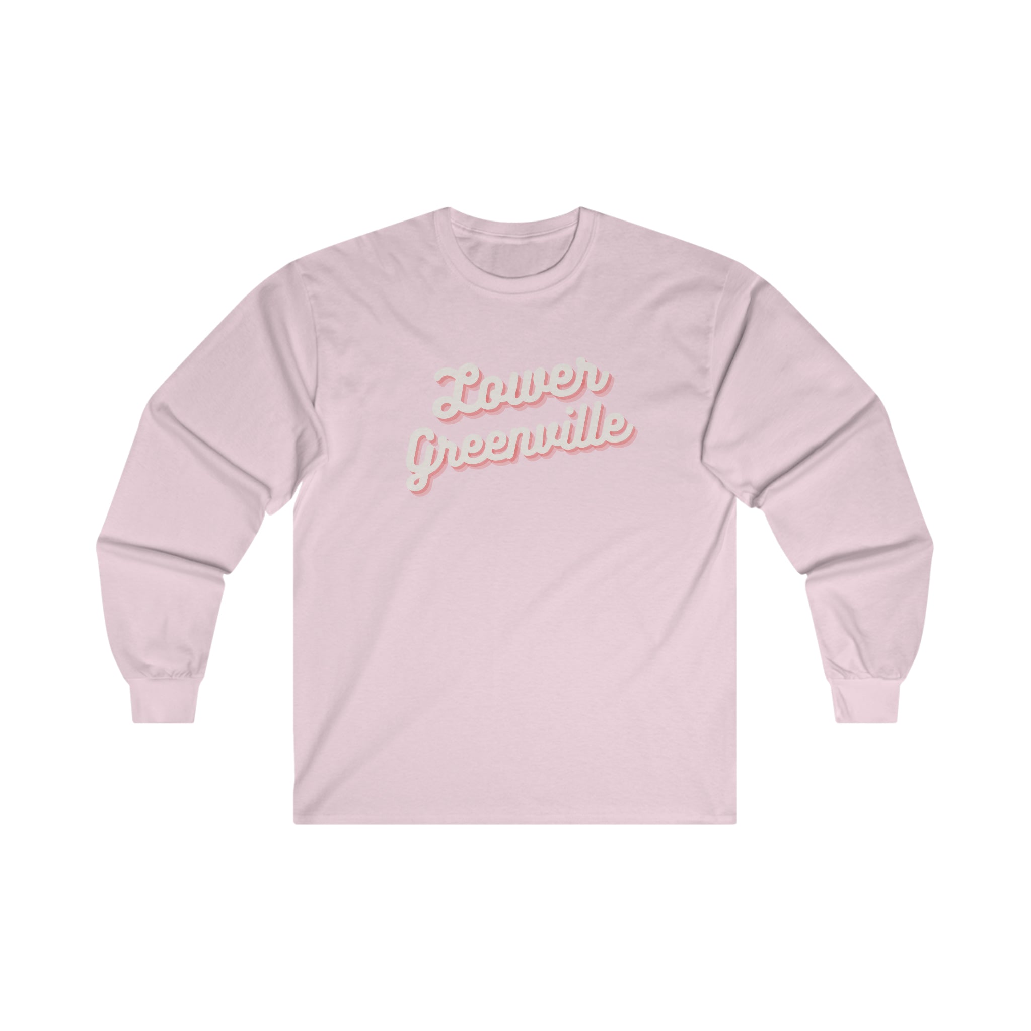 Cursive Lower Greenville Long Sleeve Tee - Friends of Lower Greenville