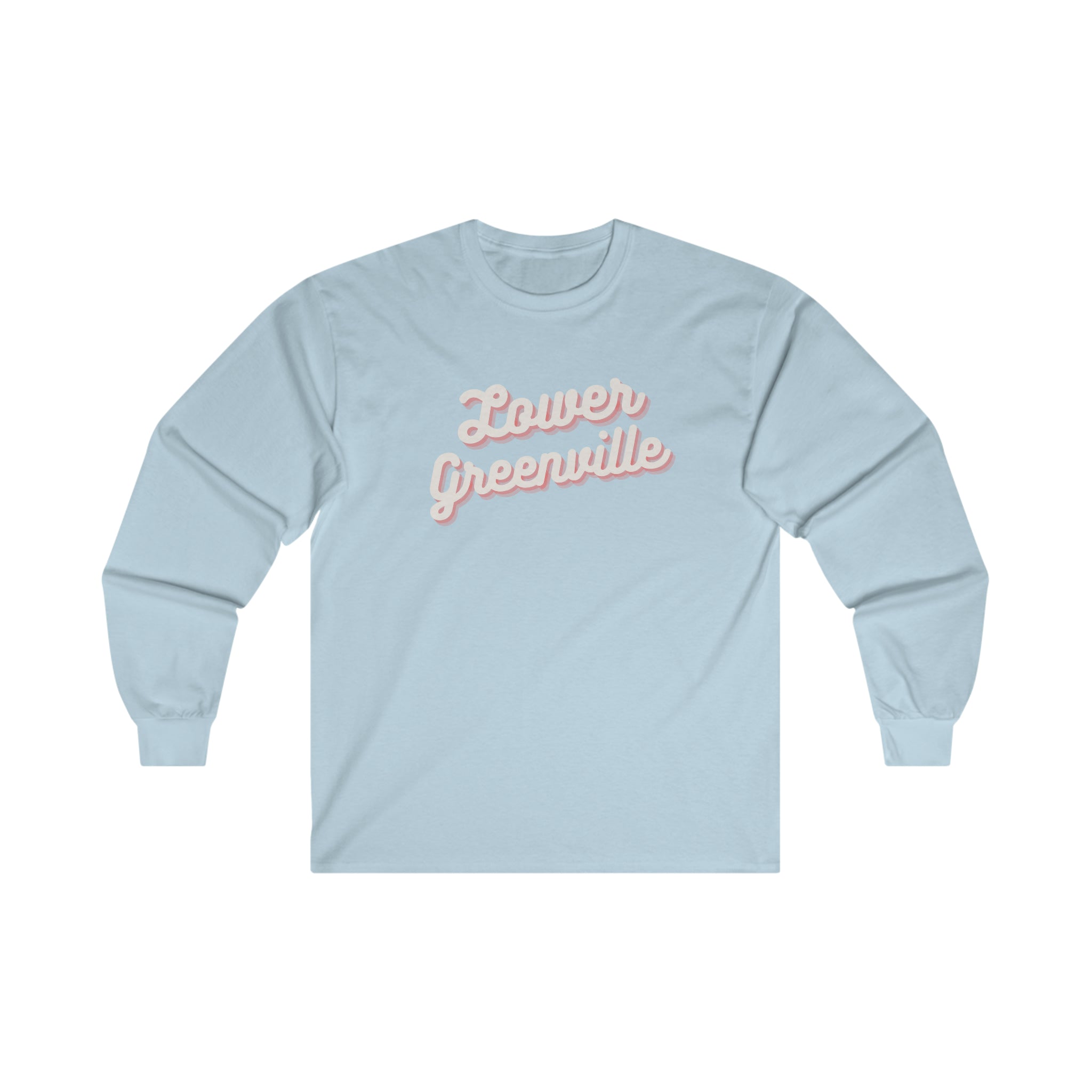 Cursive Lower Greenville Long Sleeve Tee - Friends of Lower Greenville