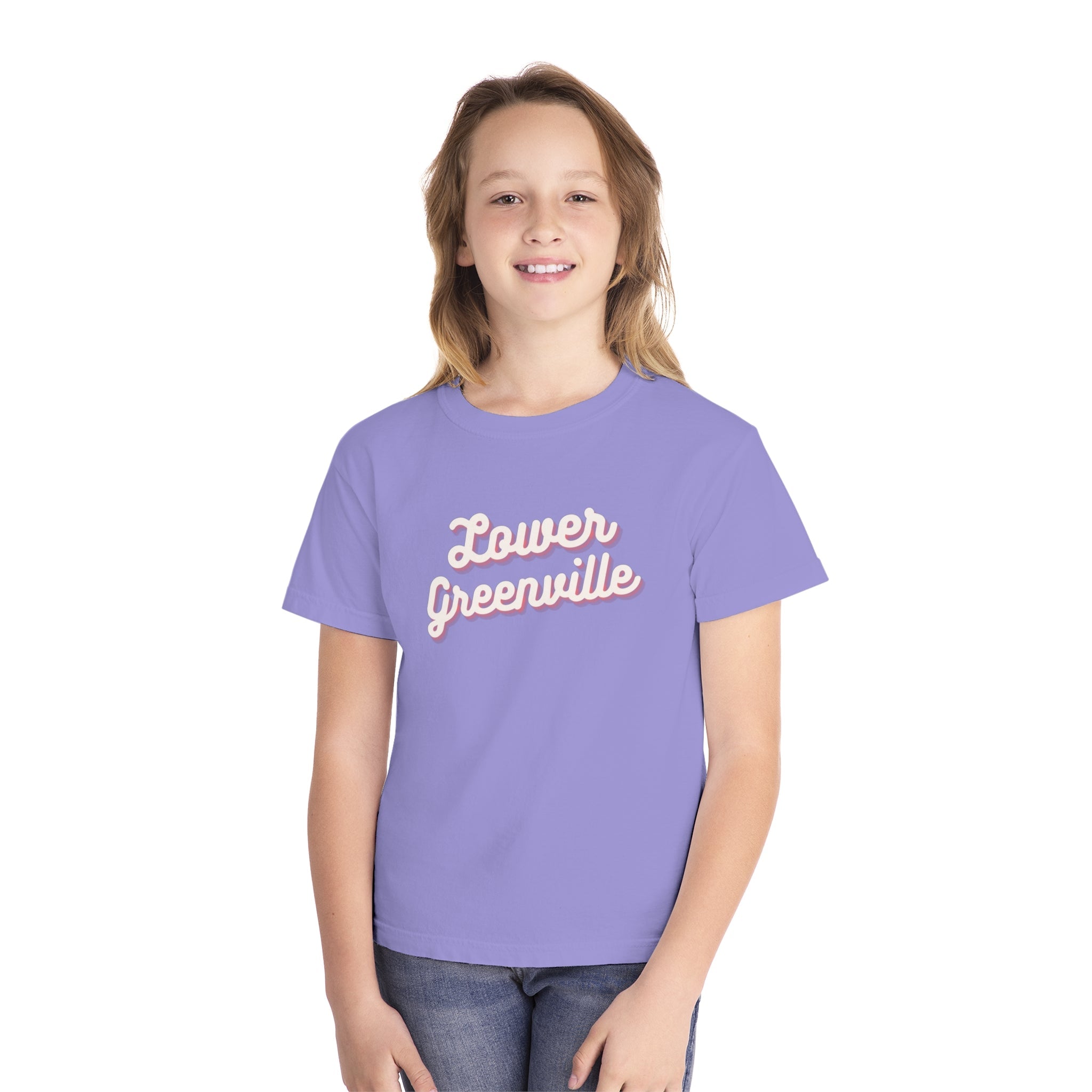 Cursive Lower Greenville Youth T-shirt - Friends of Lower Greenville