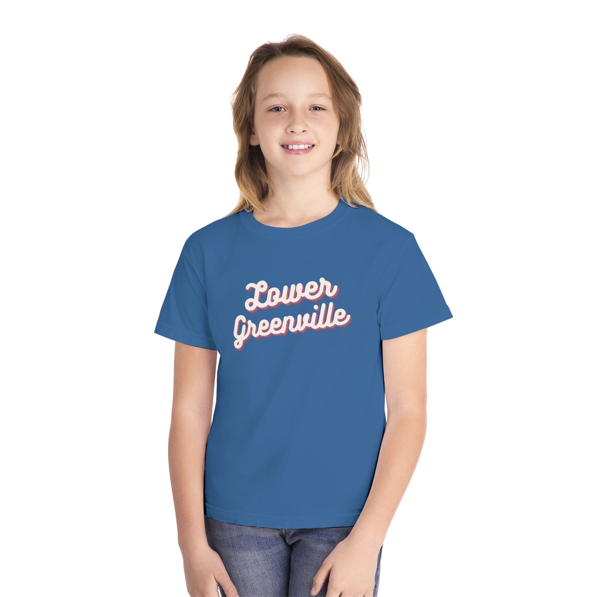 Cursive Lower Greenville Youth T-shirt - Friends of Lower Greenville