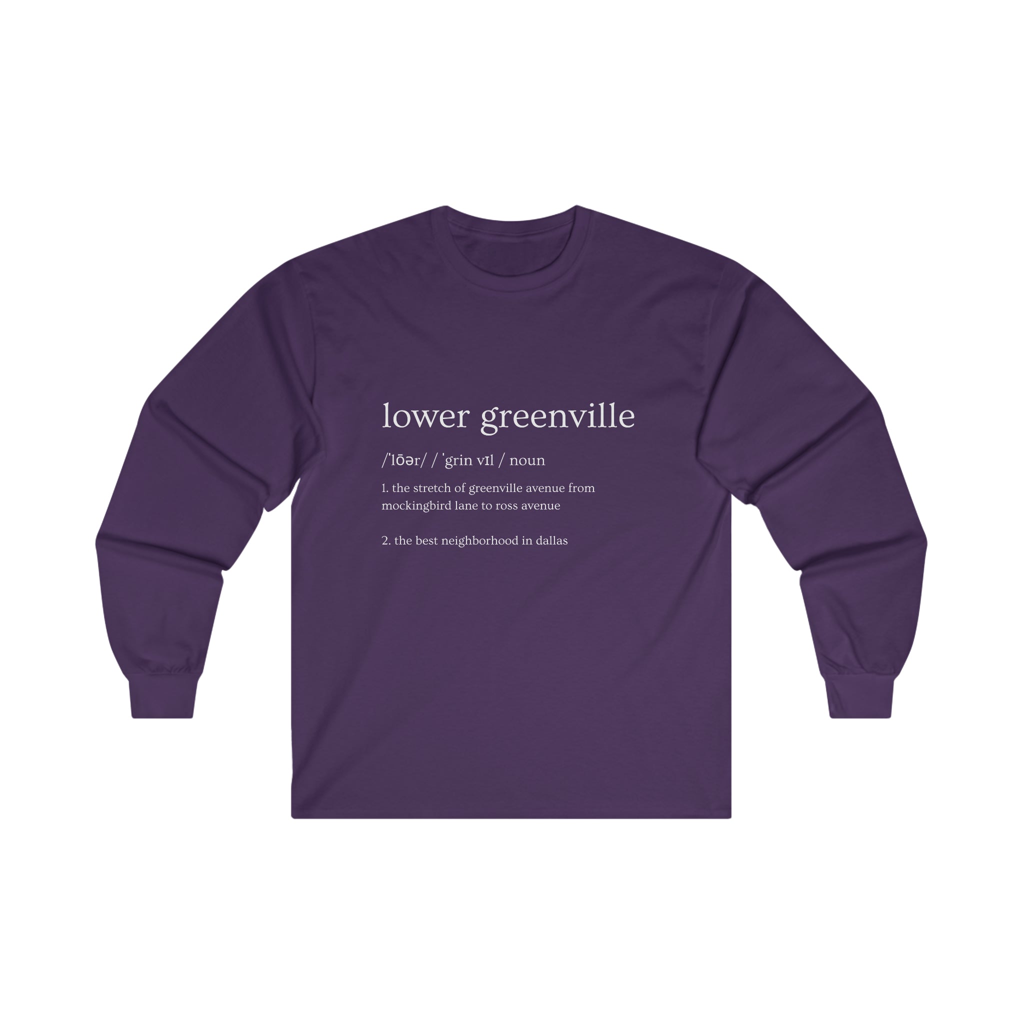 Lower Greenville Defined Long Sleeve Tee - Friends of Lower Greenville