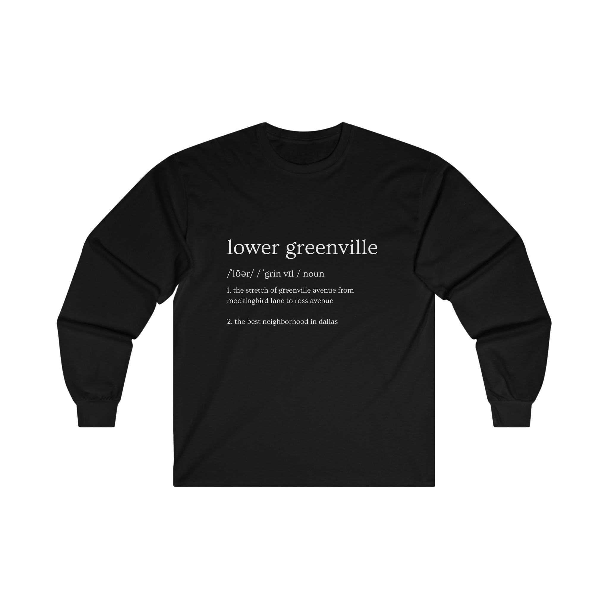 Lower Greenville Defined Long Sleeve Tee - Friends of Lower Greenville
