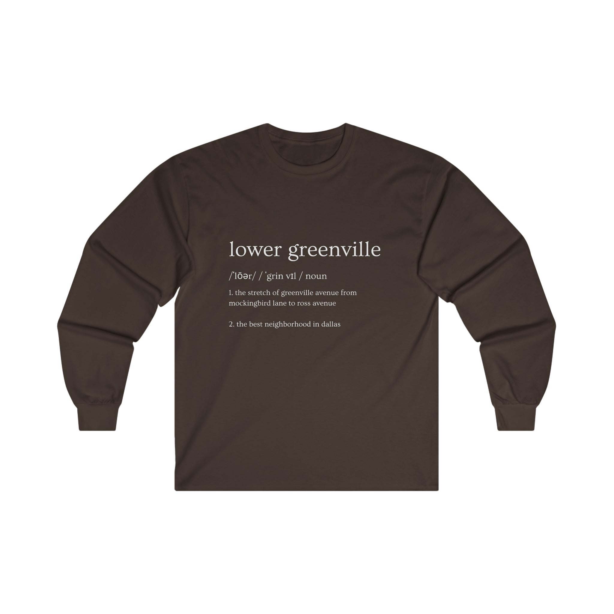 Lower Greenville Defined Long Sleeve Tee - Friends of Lower Greenville