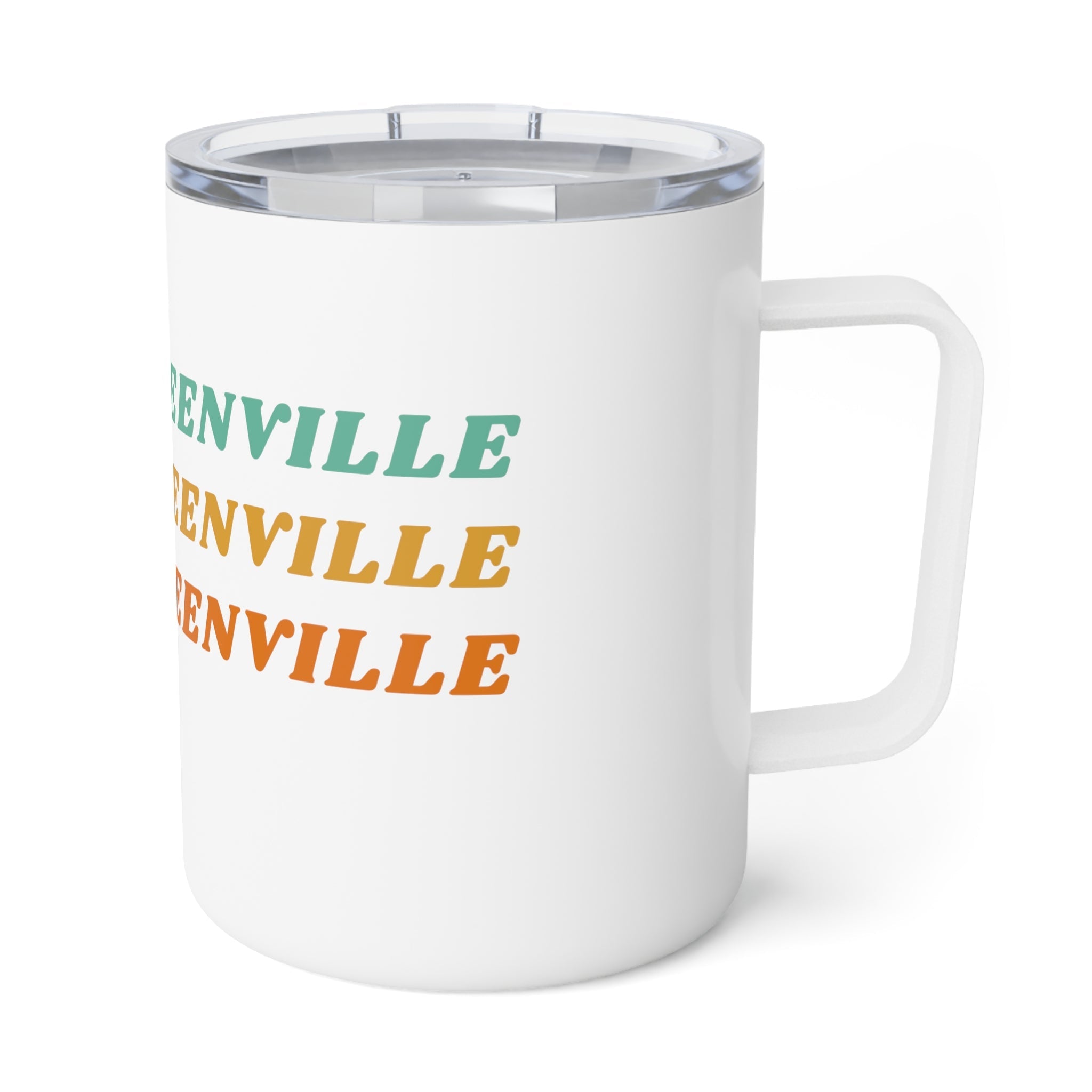 Lower Greenville Retro Typography Insulated Coffee Mug, 10oz - Friends of Lower Greenville
