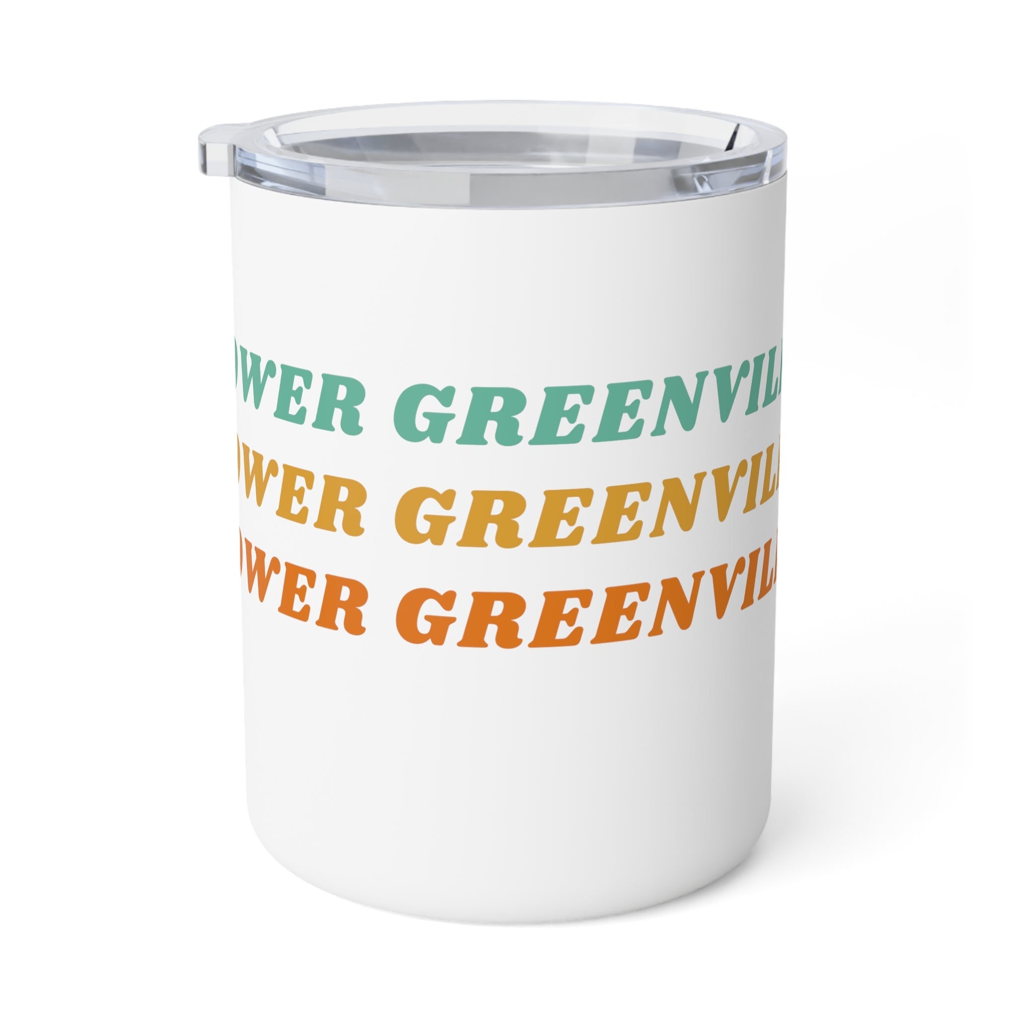 Lower Greenville Retro Typography Insulated Coffee Mug, 10oz - Friends of Lower Greenville