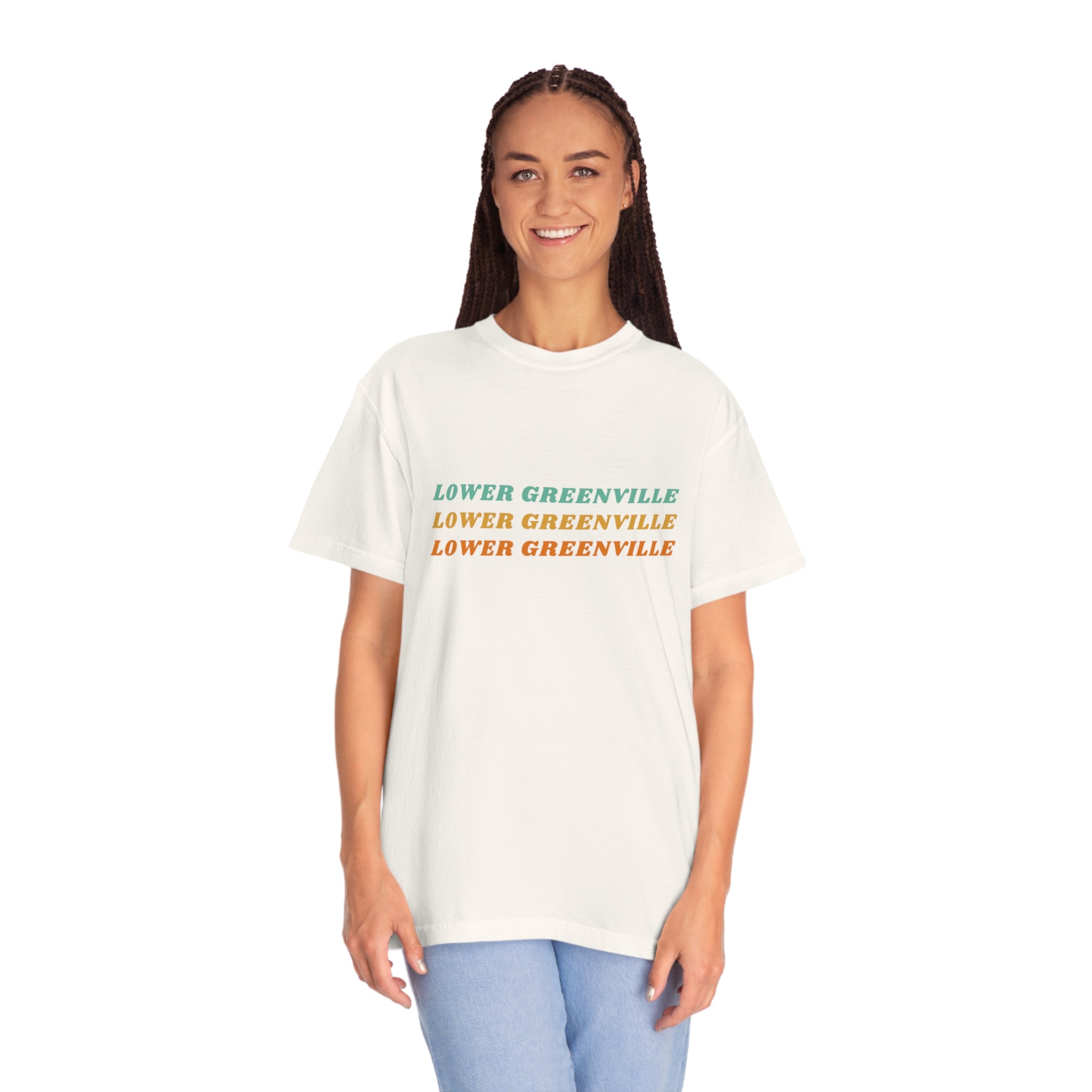Lower Greenville Retro Typography T-shirt - Friends of Lower Greenville