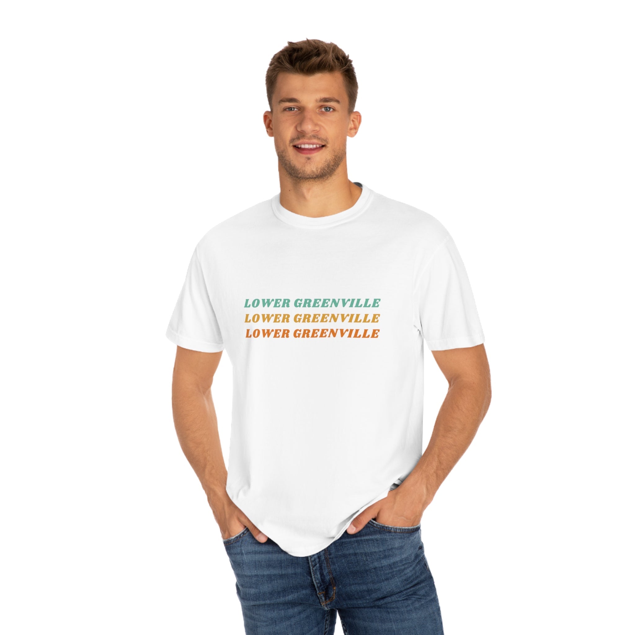 Lower Greenville Retro Typography T-shirt - Friends of Lower Greenville