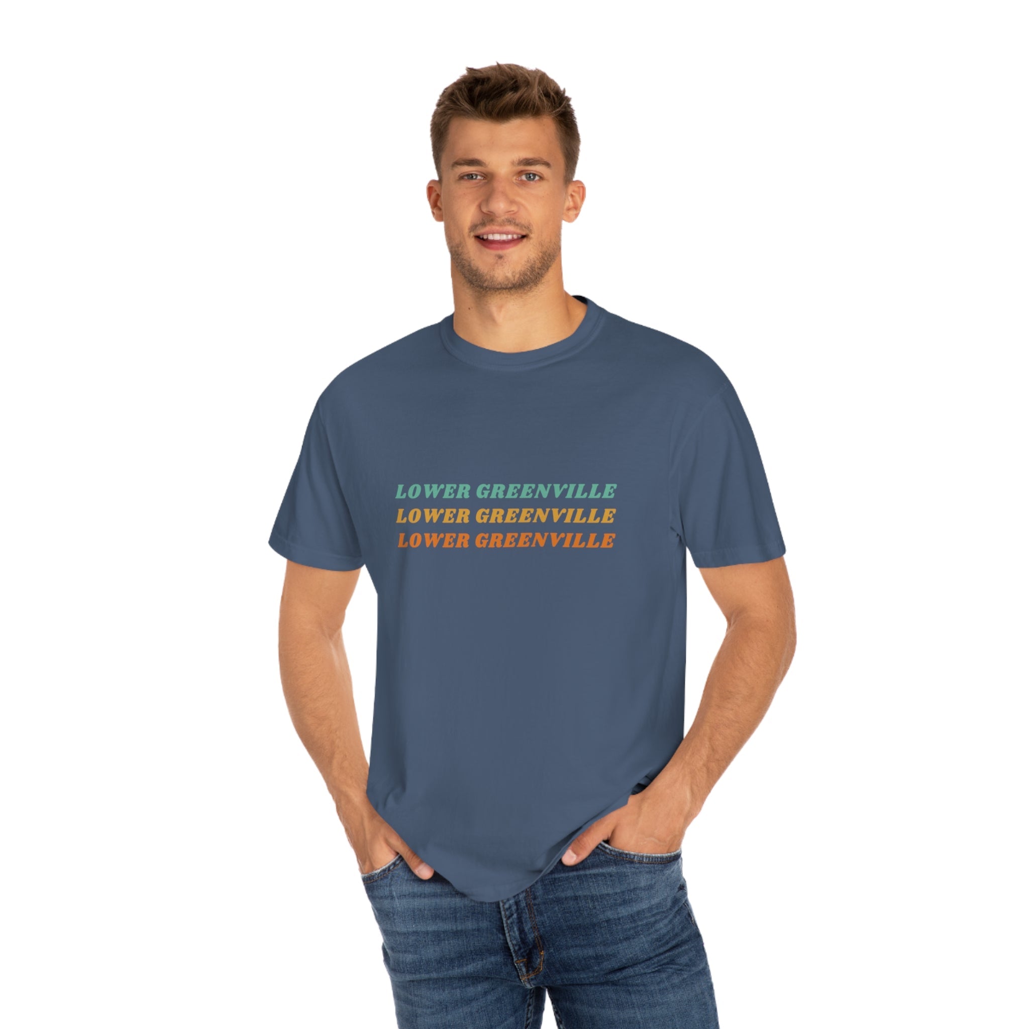 Lower Greenville Retro Typography T-shirt - Friends of Lower Greenville