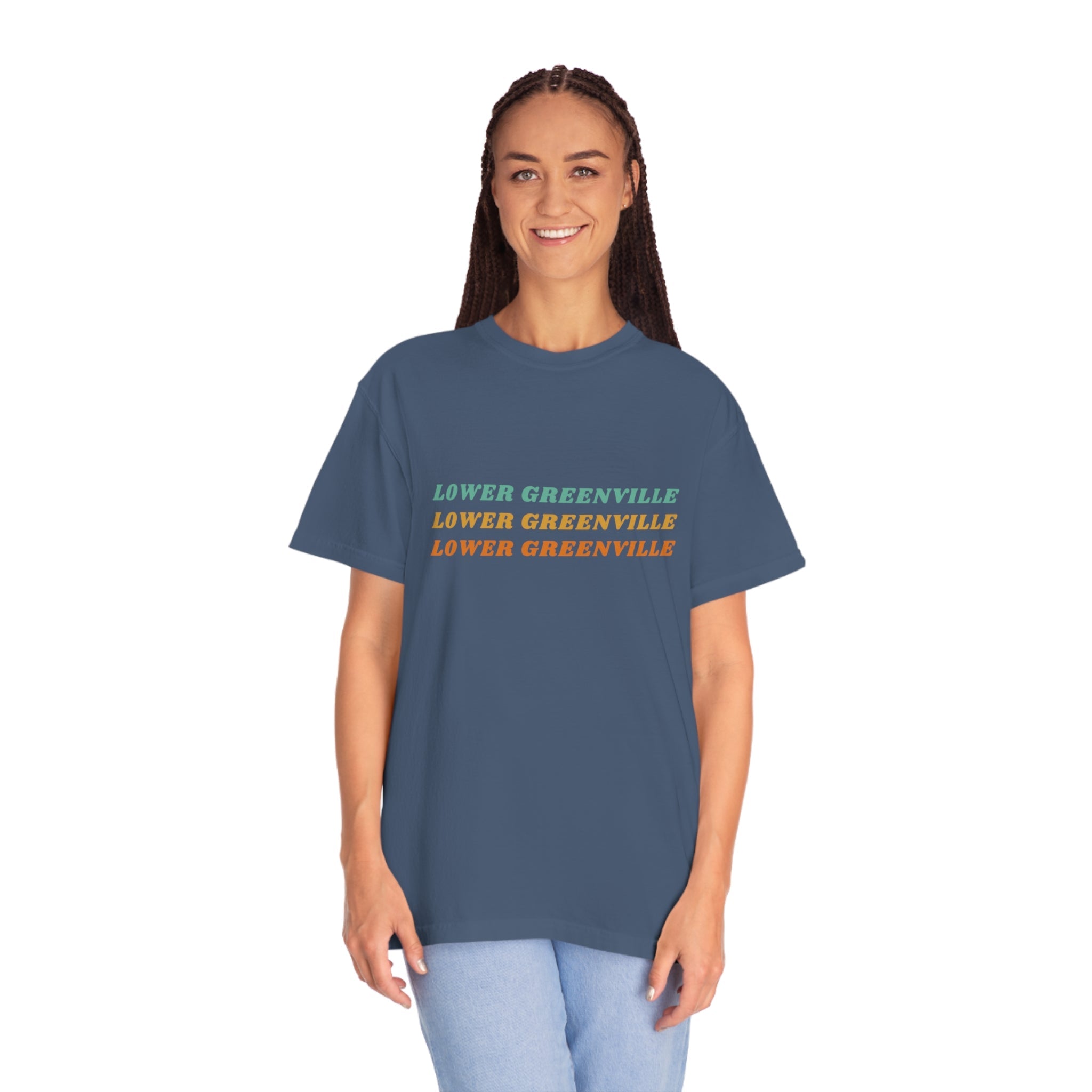 Lower Greenville Retro Typography T-shirt - Friends of Lower Greenville
