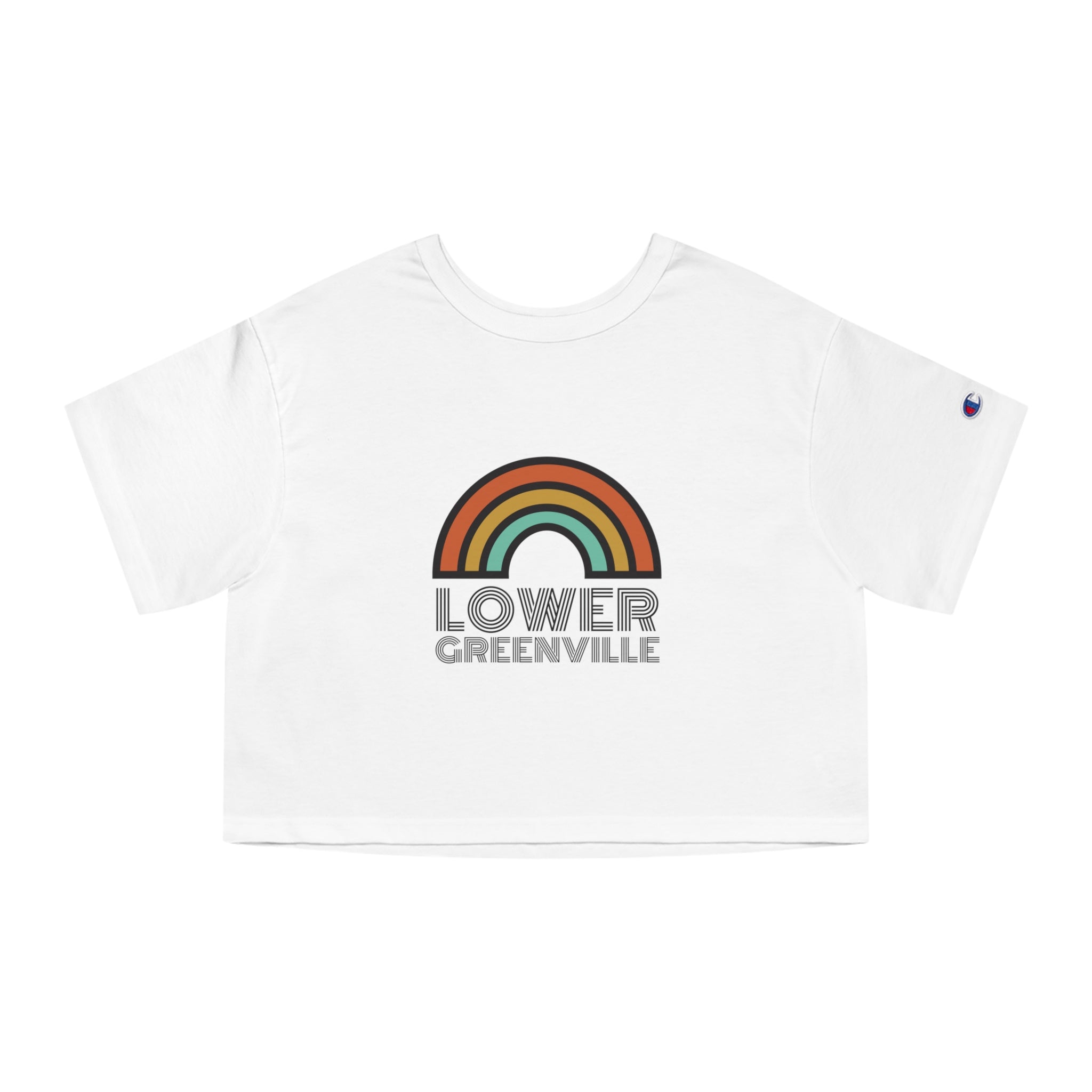 Rainbow Lower Greenville Cropped T-Shirt - Friends of Lower Greenville