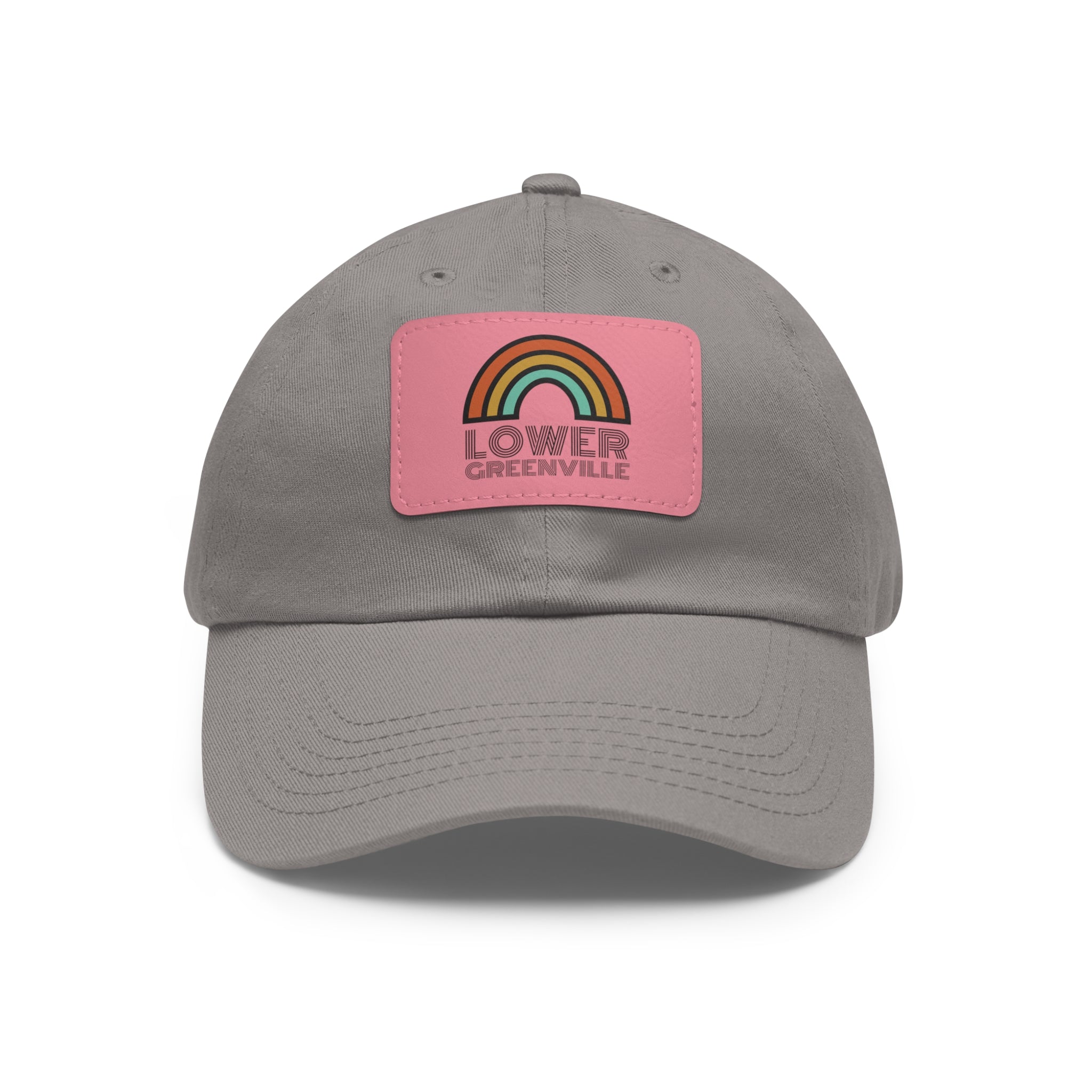 Rainbow Lower Greenville Hat with Leather Patch - Friends of Lower Greenville