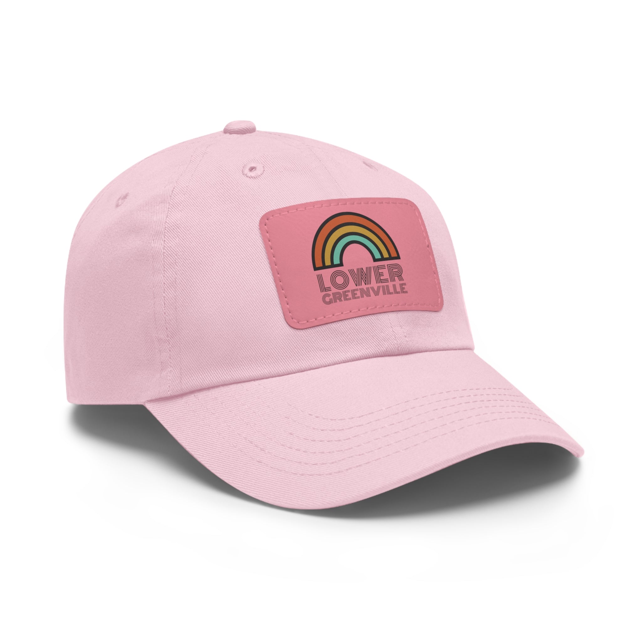 Rainbow Lower Greenville Hat with Leather Patch - Friends of Lower Greenville