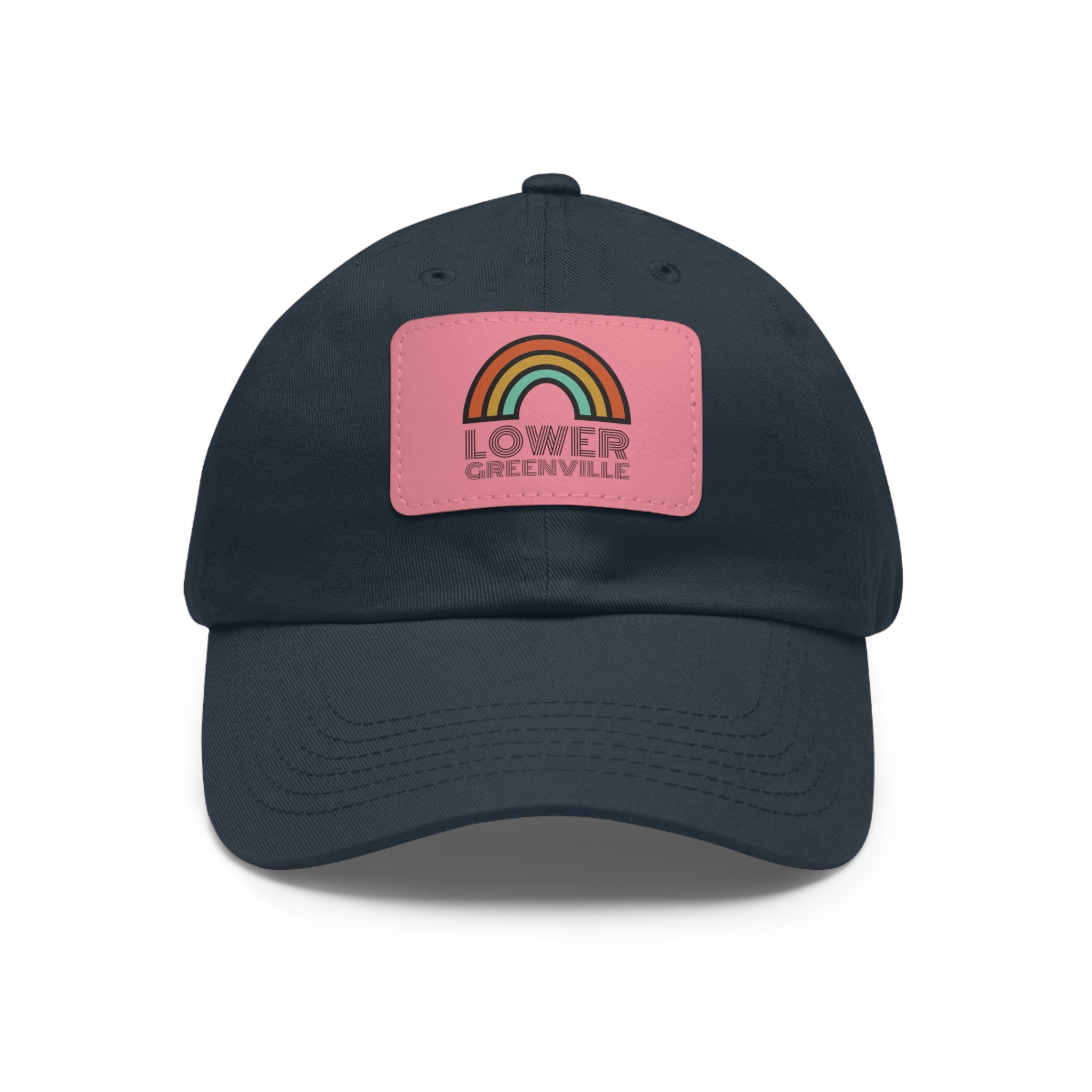 Rainbow Lower Greenville Hat with Leather Patch - Friends of Lower Greenville