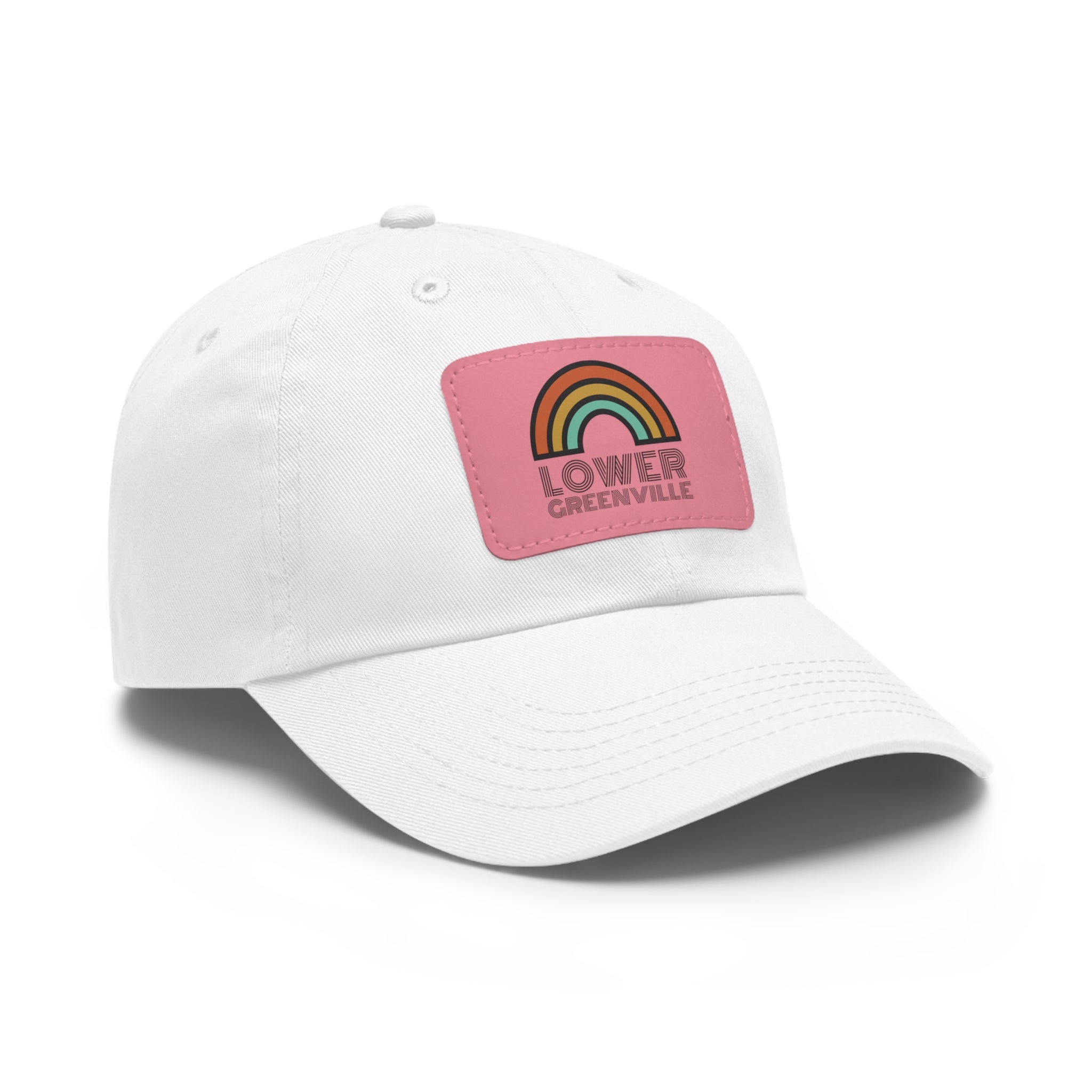 Rainbow Lower Greenville Hat with Leather Patch - Friends of Lower Greenville
