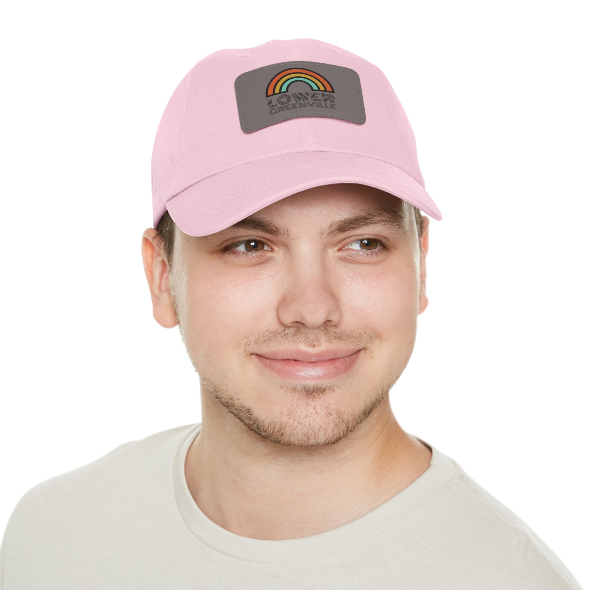 Rainbow Lower Greenville Hat with Leather Patch - Friends of Lower Greenville