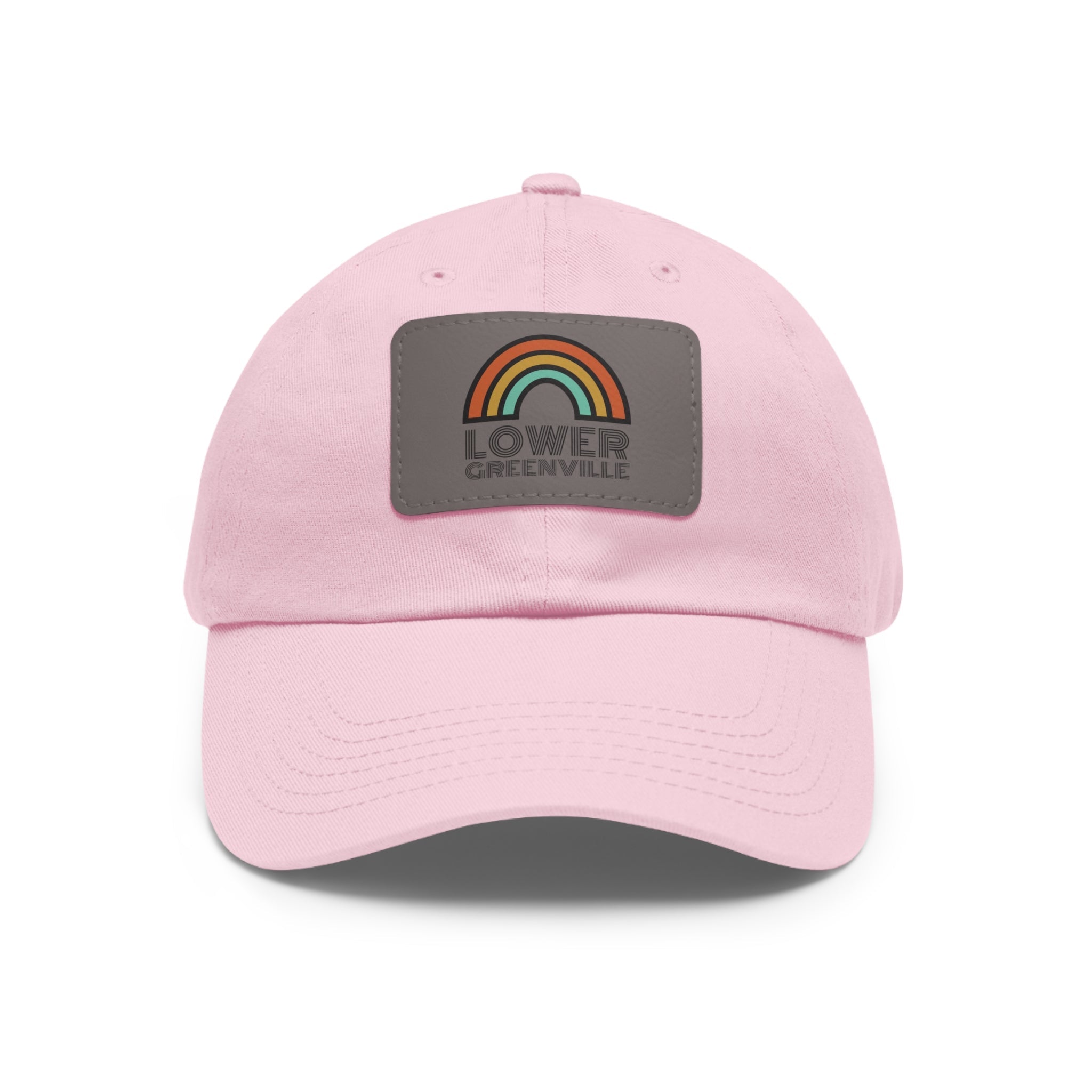 Rainbow Lower Greenville Hat with Leather Patch - Friends of Lower Greenville