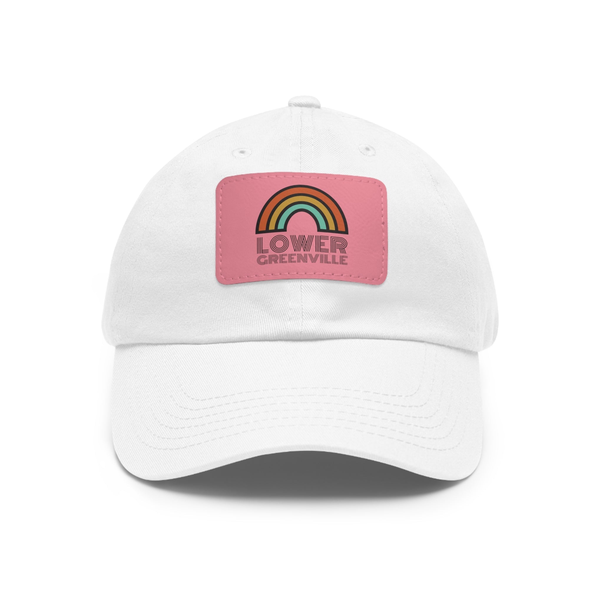 Rainbow Lower Greenville Hat with Leather Patch - Friends of Lower Greenville