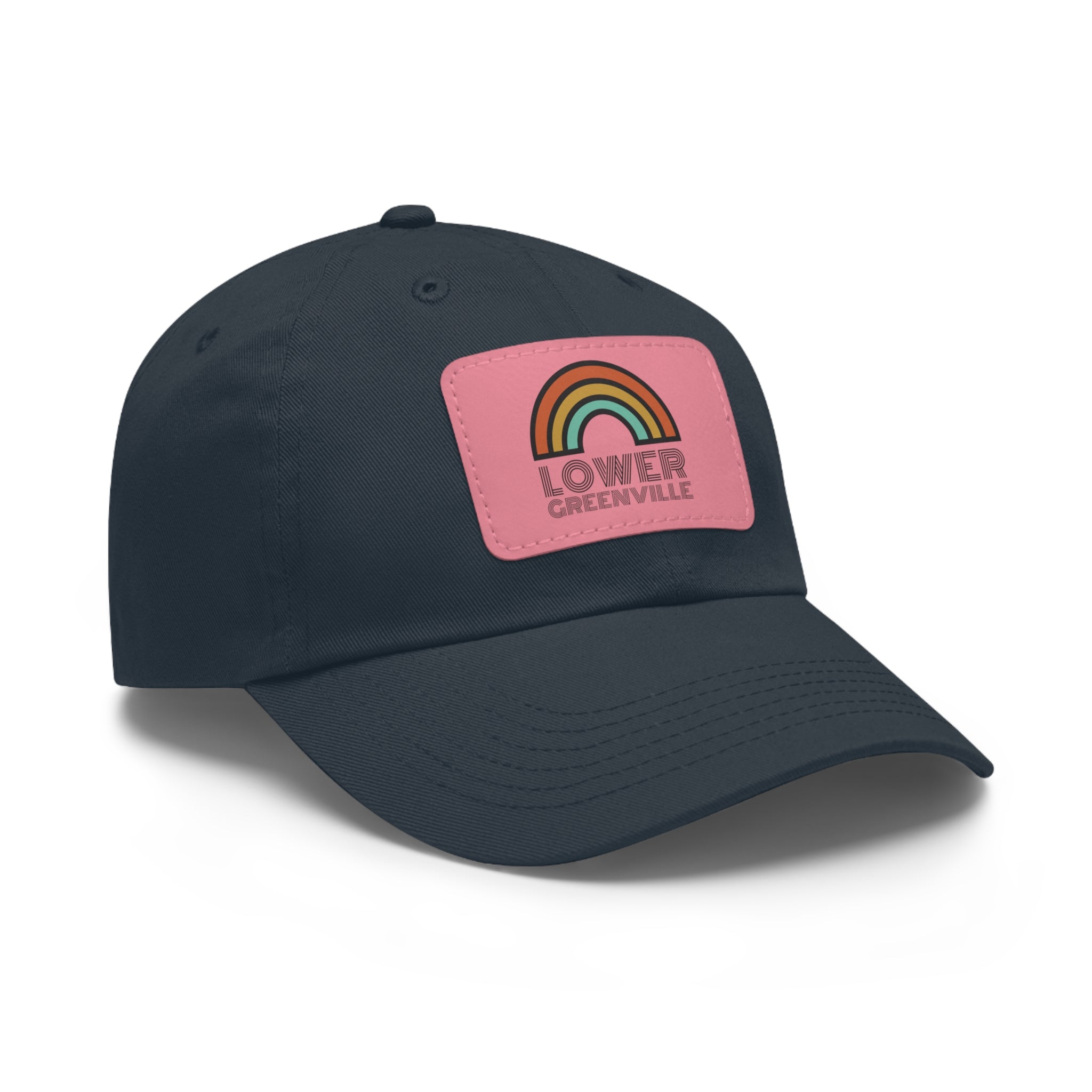 Rainbow Lower Greenville Hat with Leather Patch - Friends of Lower Greenville