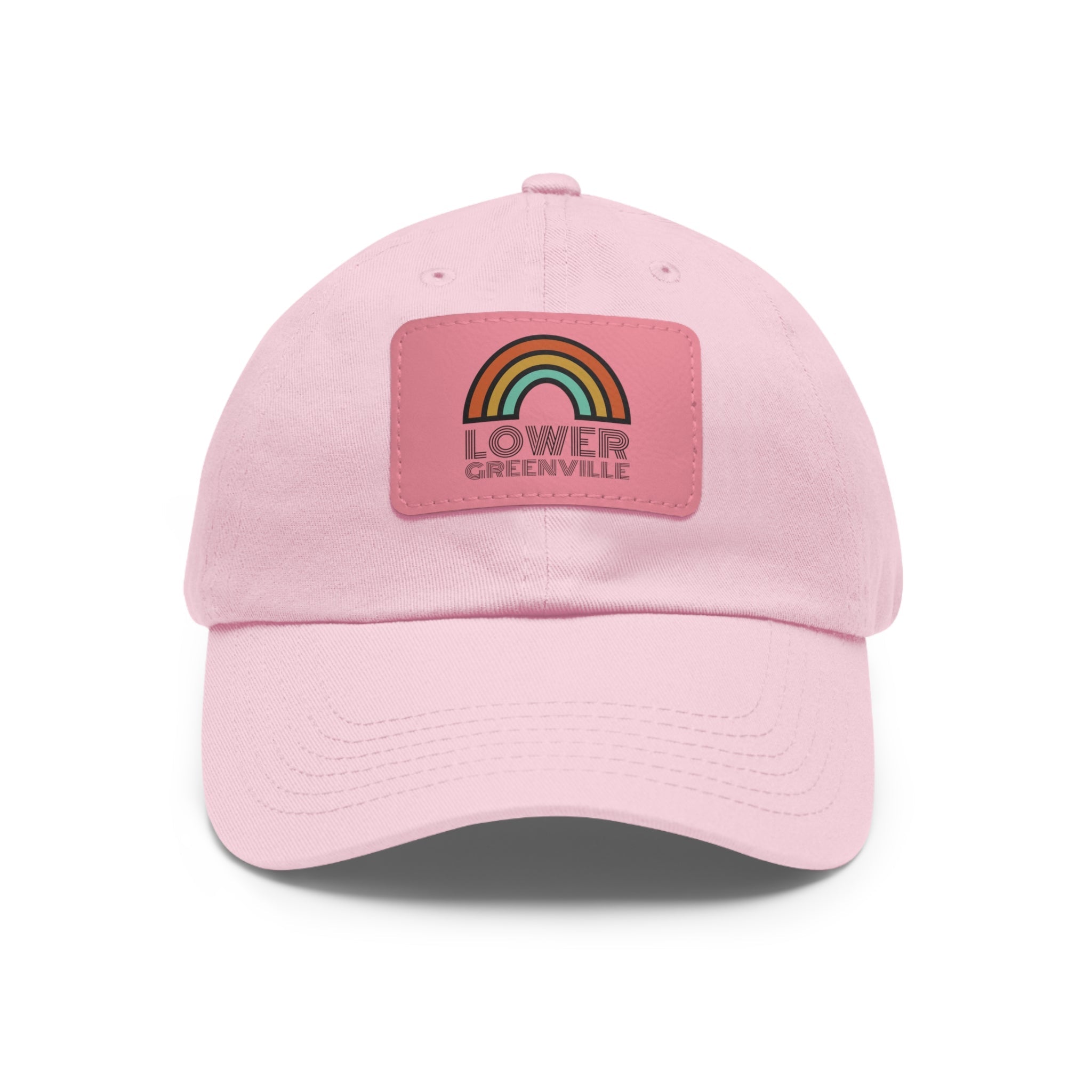 Rainbow Lower Greenville Hat with Leather Patch - Friends of Lower Greenville