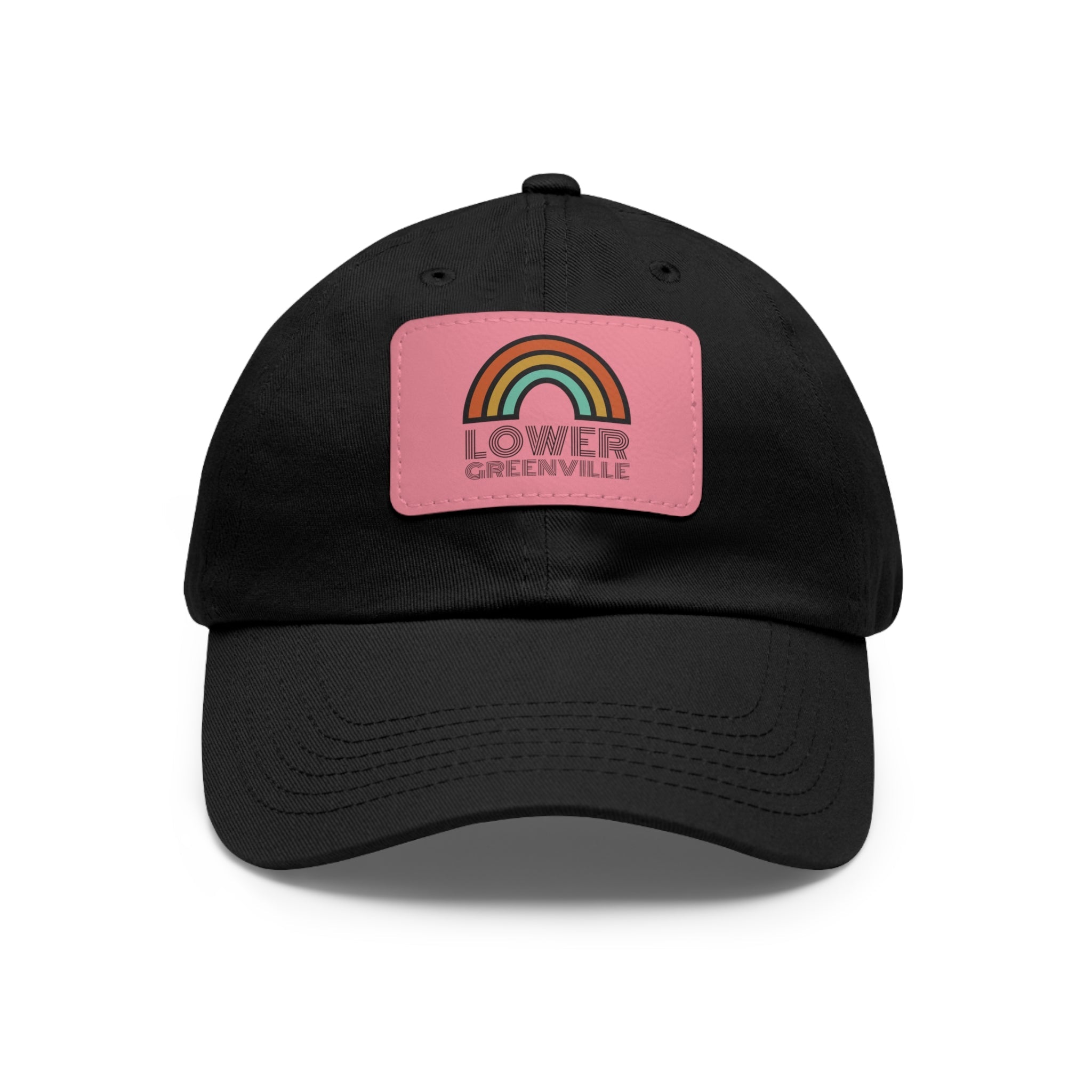 Rainbow Lower Greenville Hat with Leather Patch - Friends of Lower Greenville