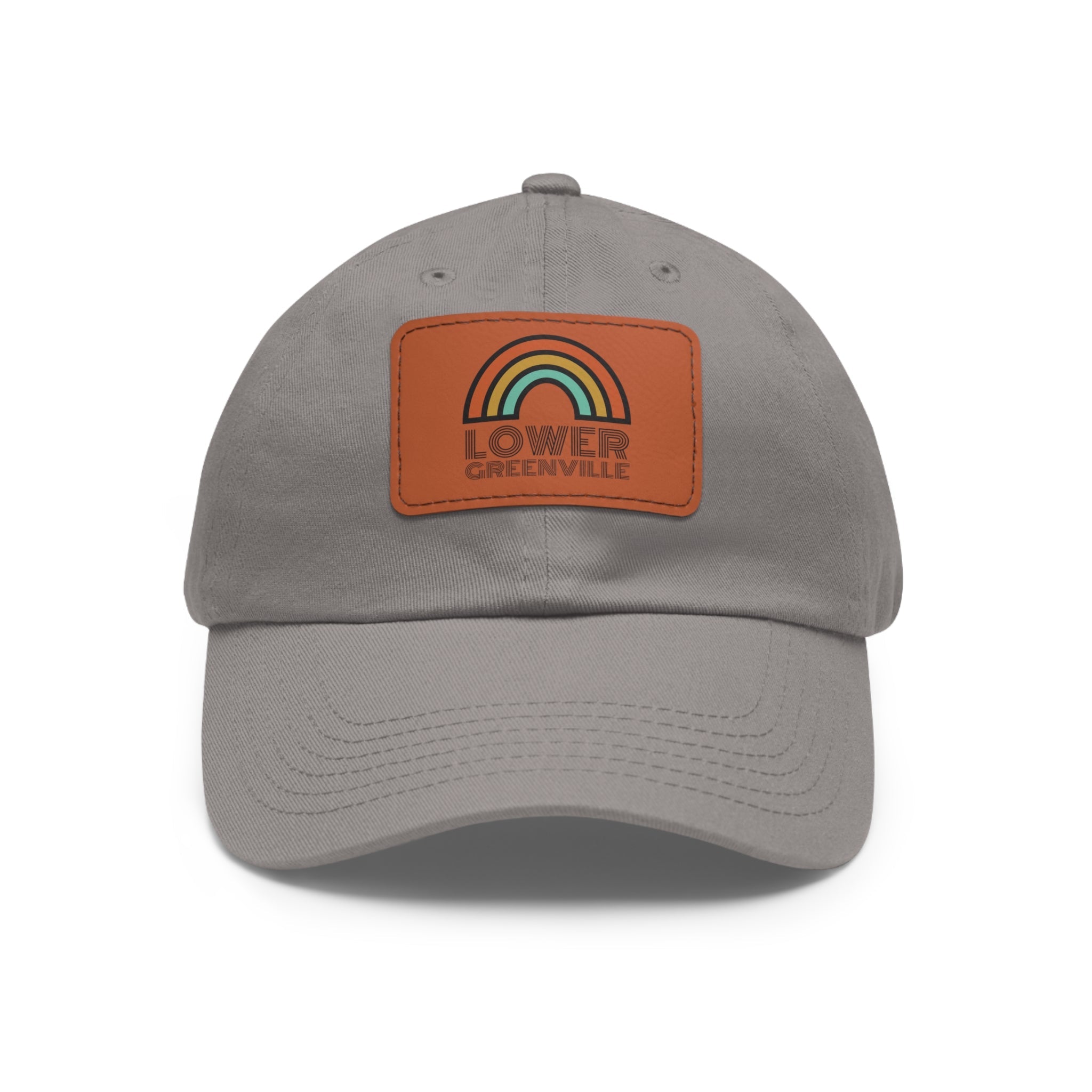 Rainbow Lower Greenville Hat with Leather Patch - Friends of Lower Greenville