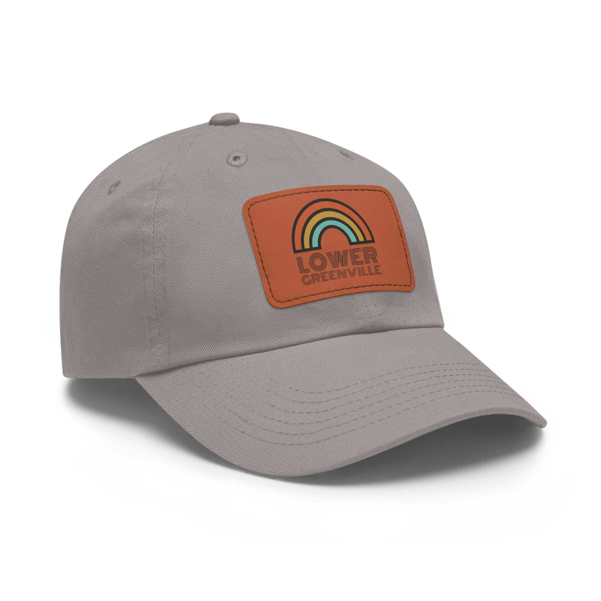 Rainbow Lower Greenville Hat with Leather Patch - Friends of Lower Greenville