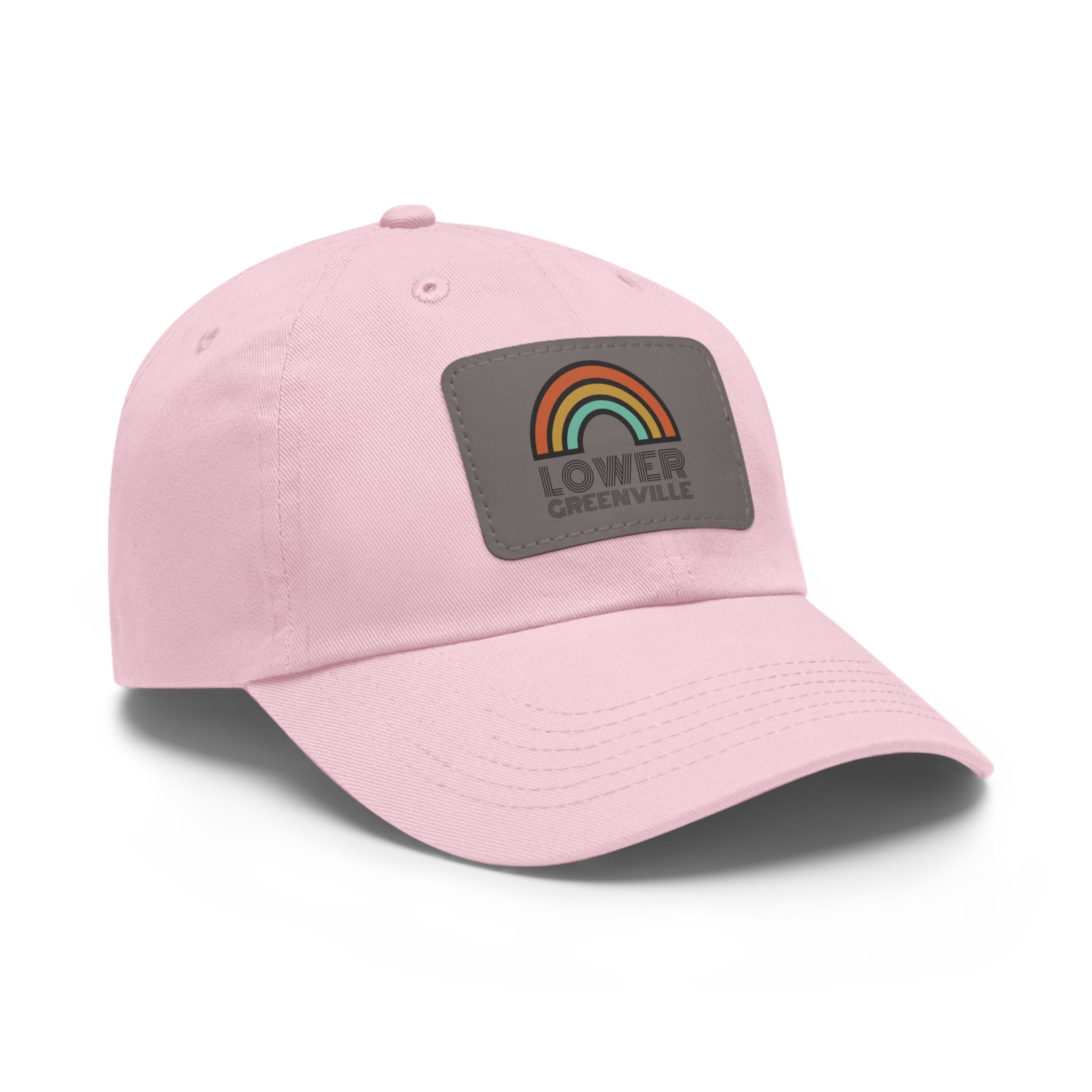 Rainbow Lower Greenville Hat with Leather Patch - Friends of Lower Greenville