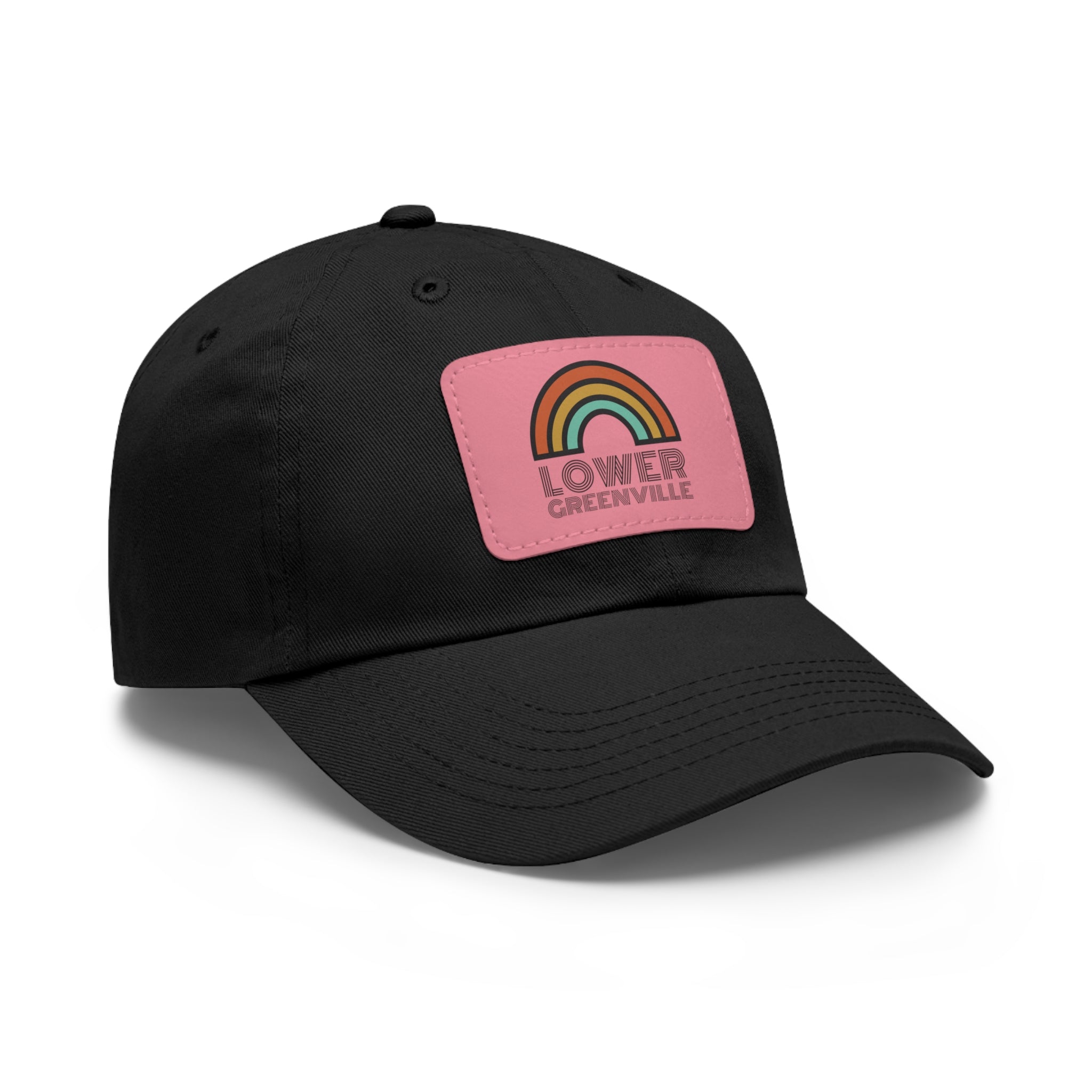 Rainbow Lower Greenville Hat with Leather Patch - Friends of Lower Greenville