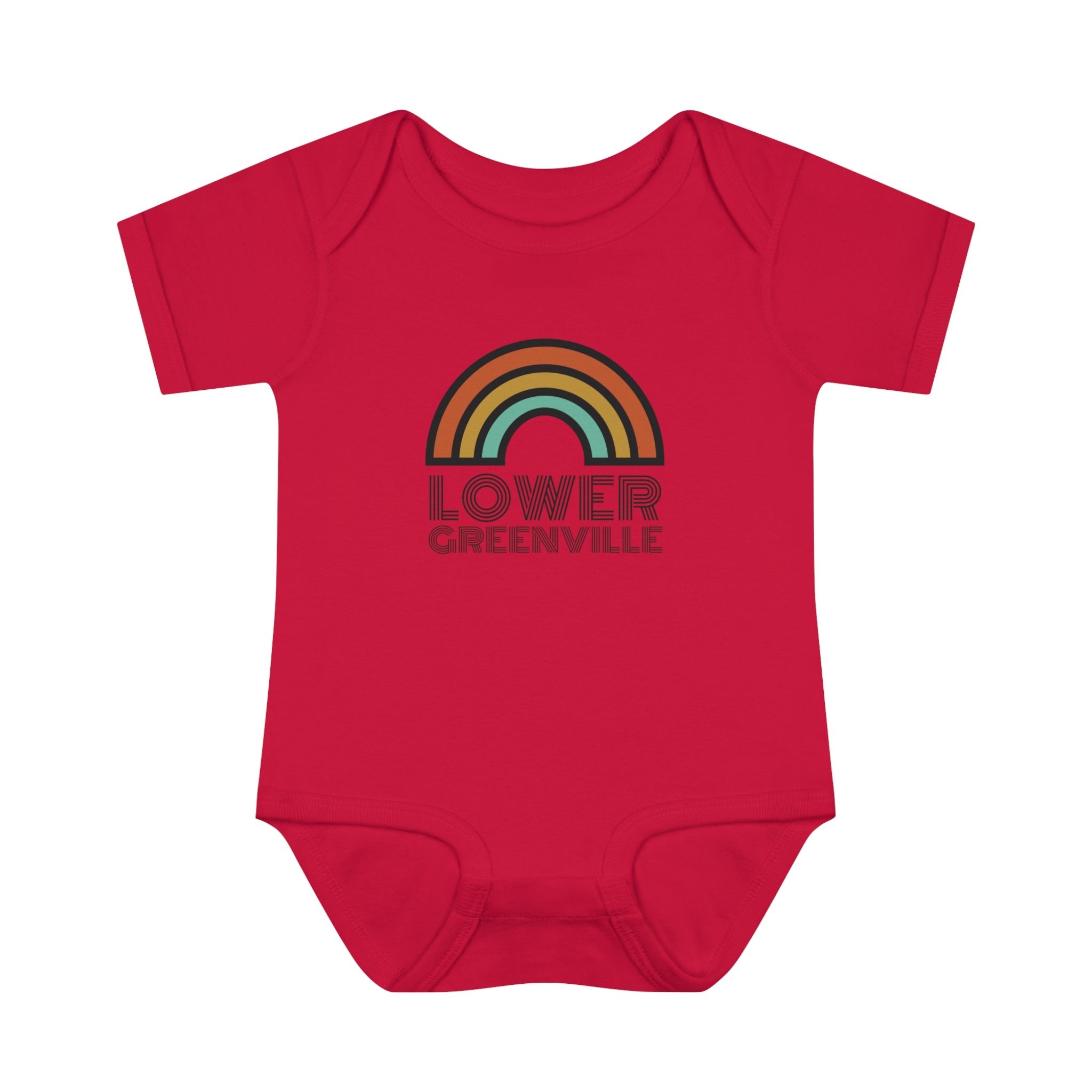 Rainbow Lower Greenville Infant Baby Onesie - Friends of Lower Greenville