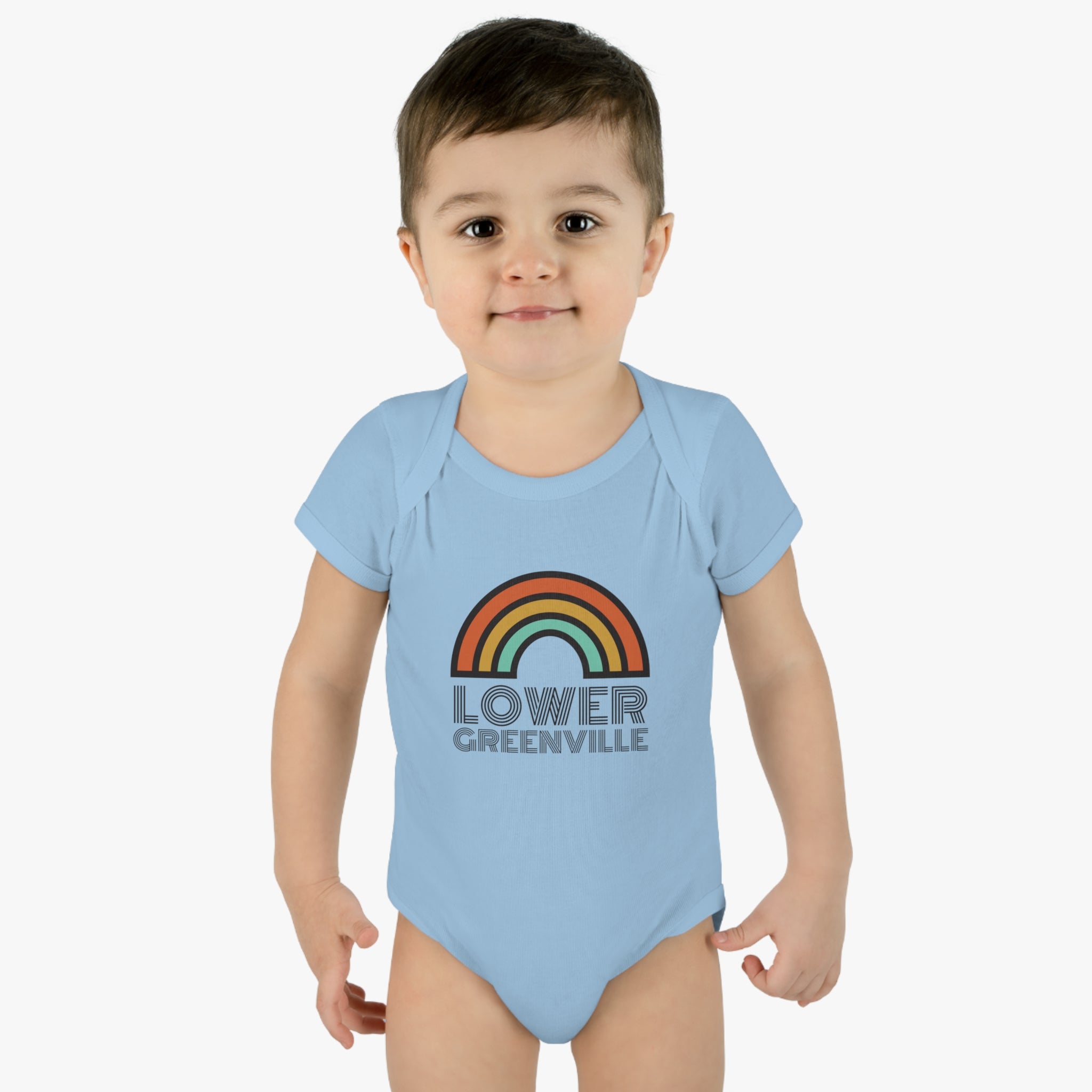 Rainbow Lower Greenville Infant Baby Onesie - Friends of Lower Greenville