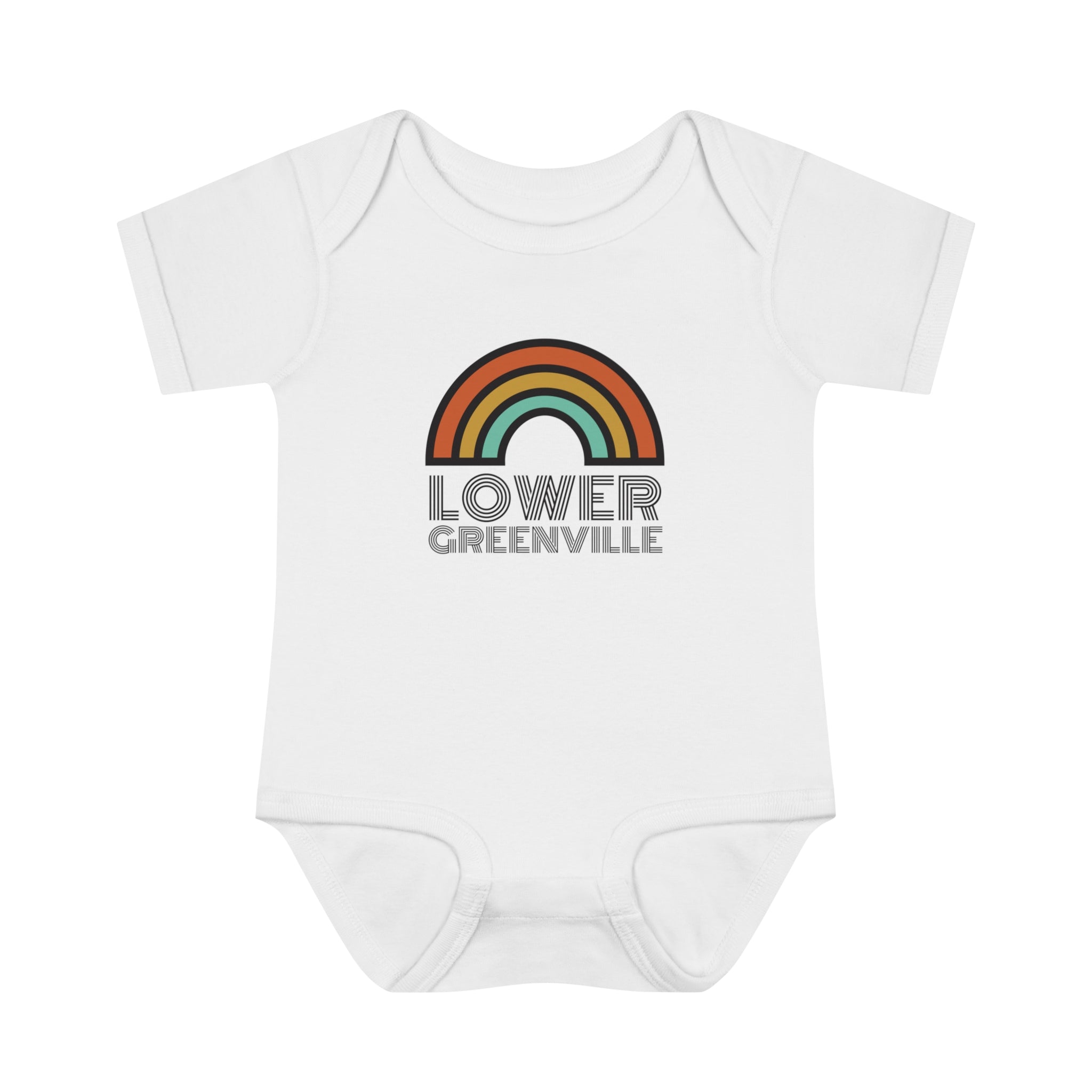 Rainbow Lower Greenville Infant Baby Onesie - Friends of Lower Greenville