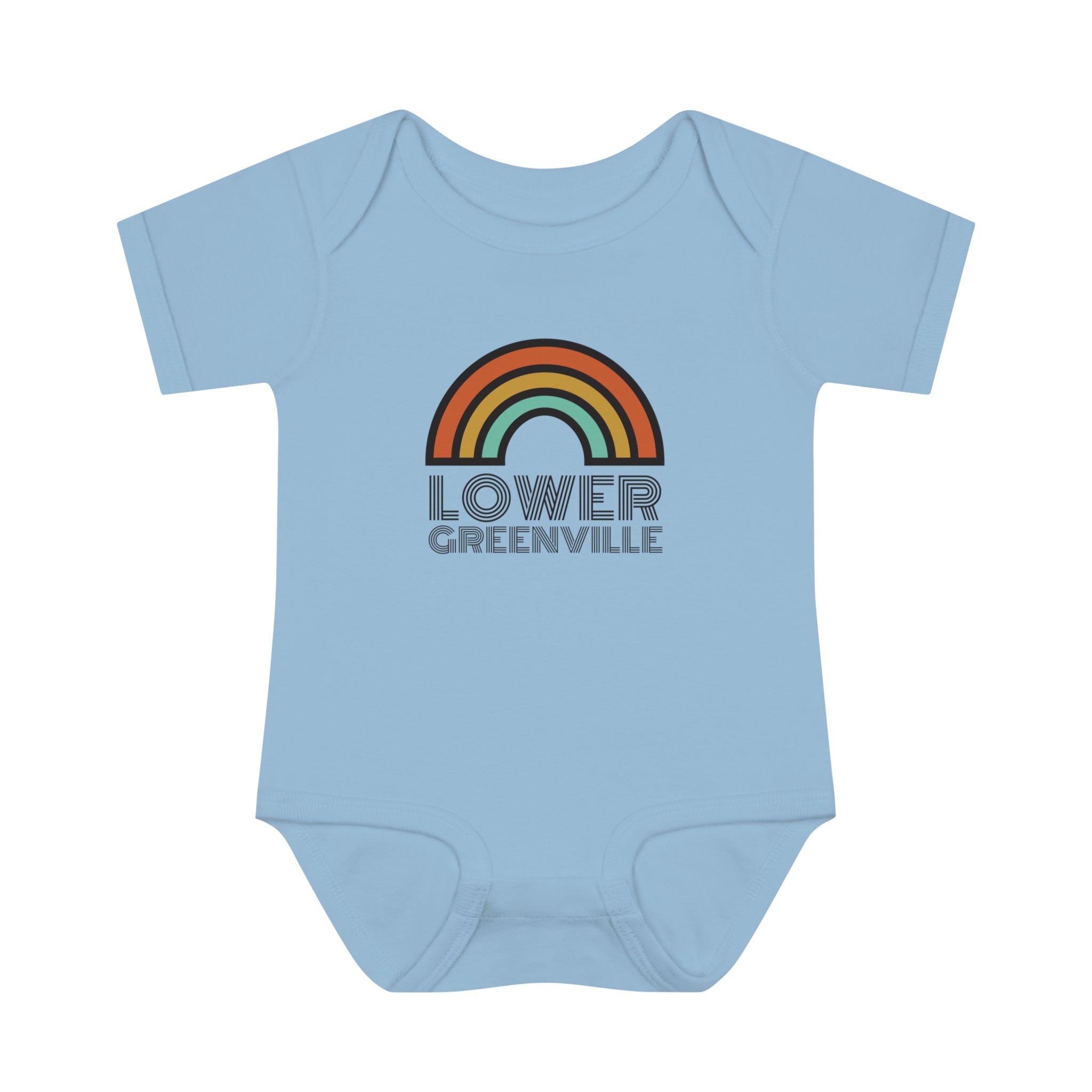 Rainbow Lower Greenville Infant Baby Onesie - Friends of Lower Greenville