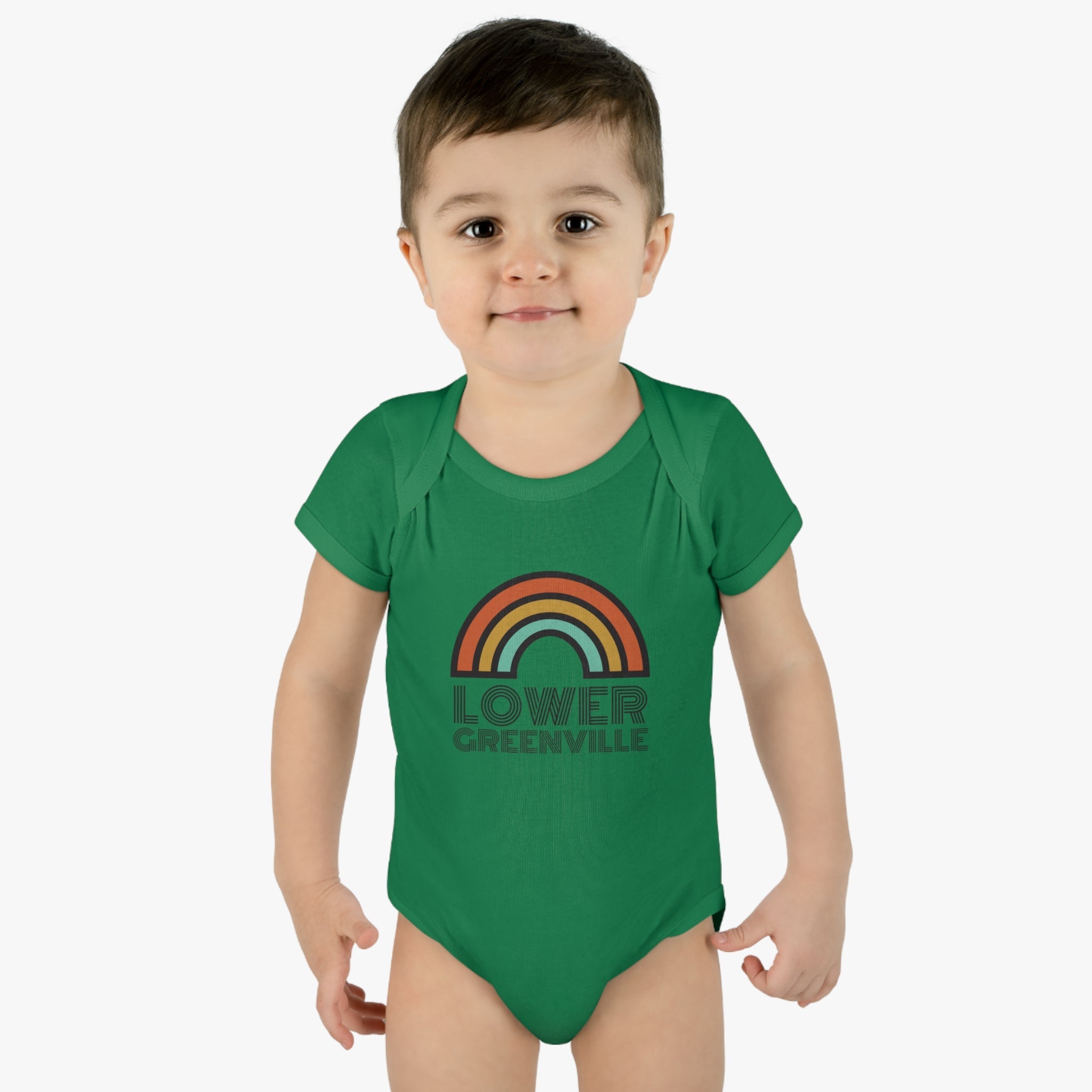 Rainbow Lower Greenville Infant Baby Onesie - Friends of Lower Greenville