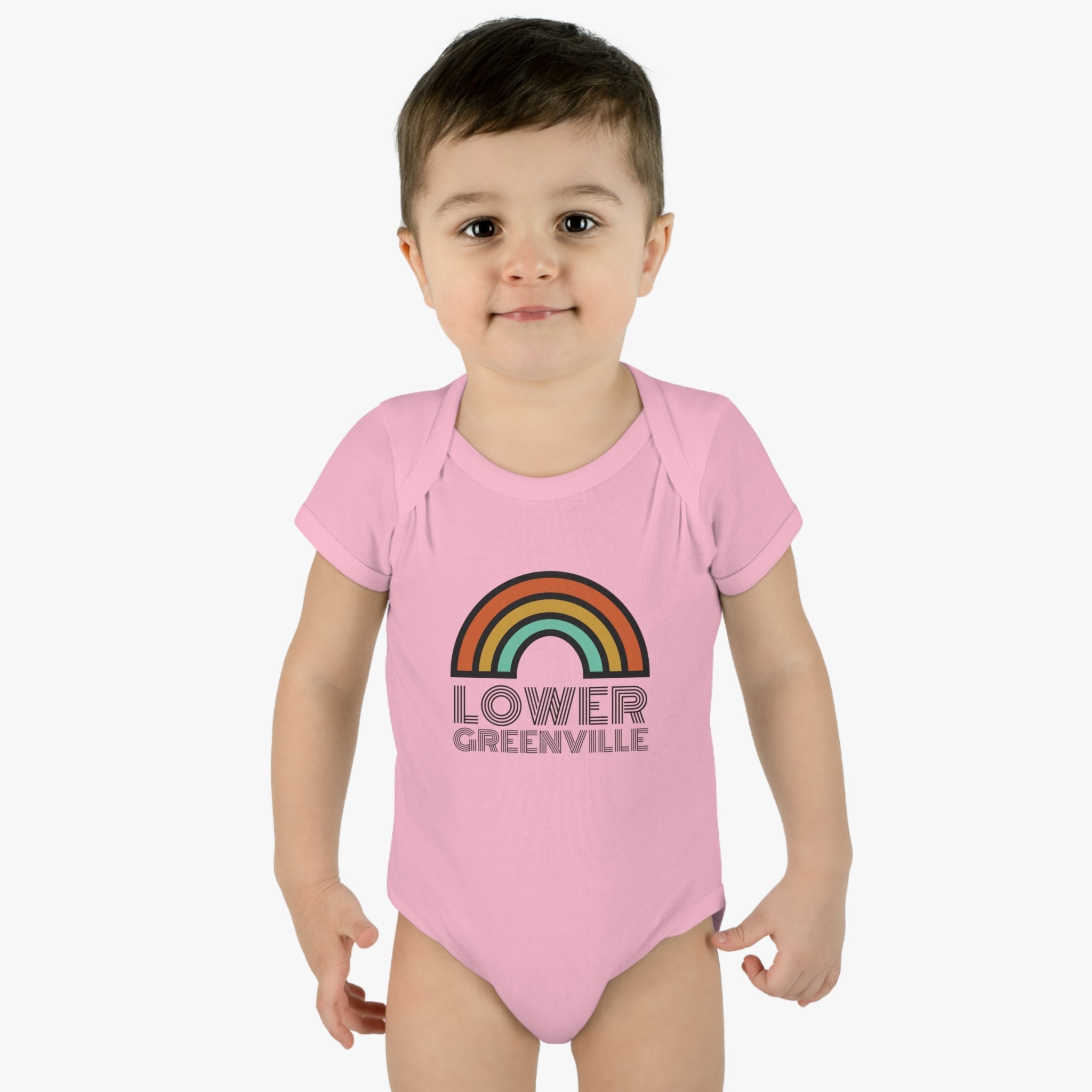 Rainbow Lower Greenville Infant Baby Onesie - Friends of Lower Greenville