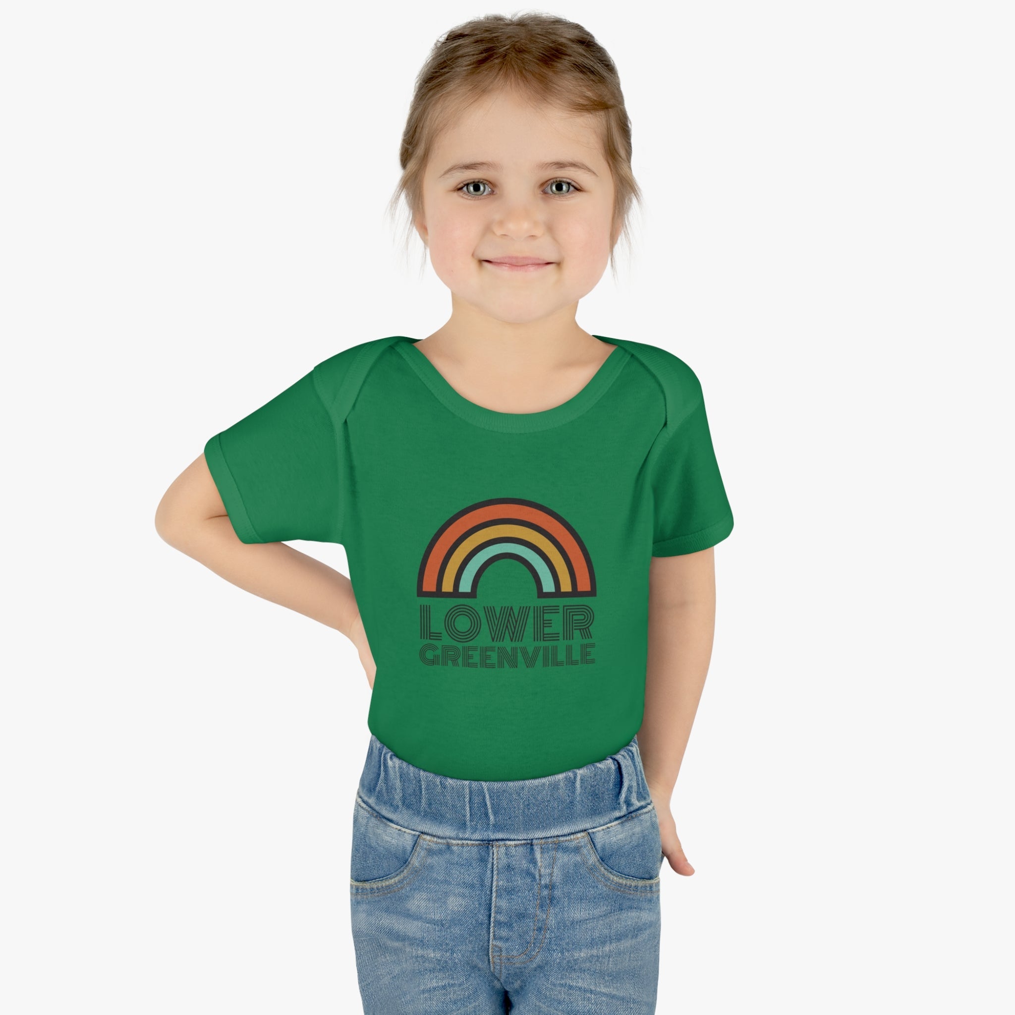 Rainbow Lower Greenville Infant Baby Onesie - Friends of Lower Greenville