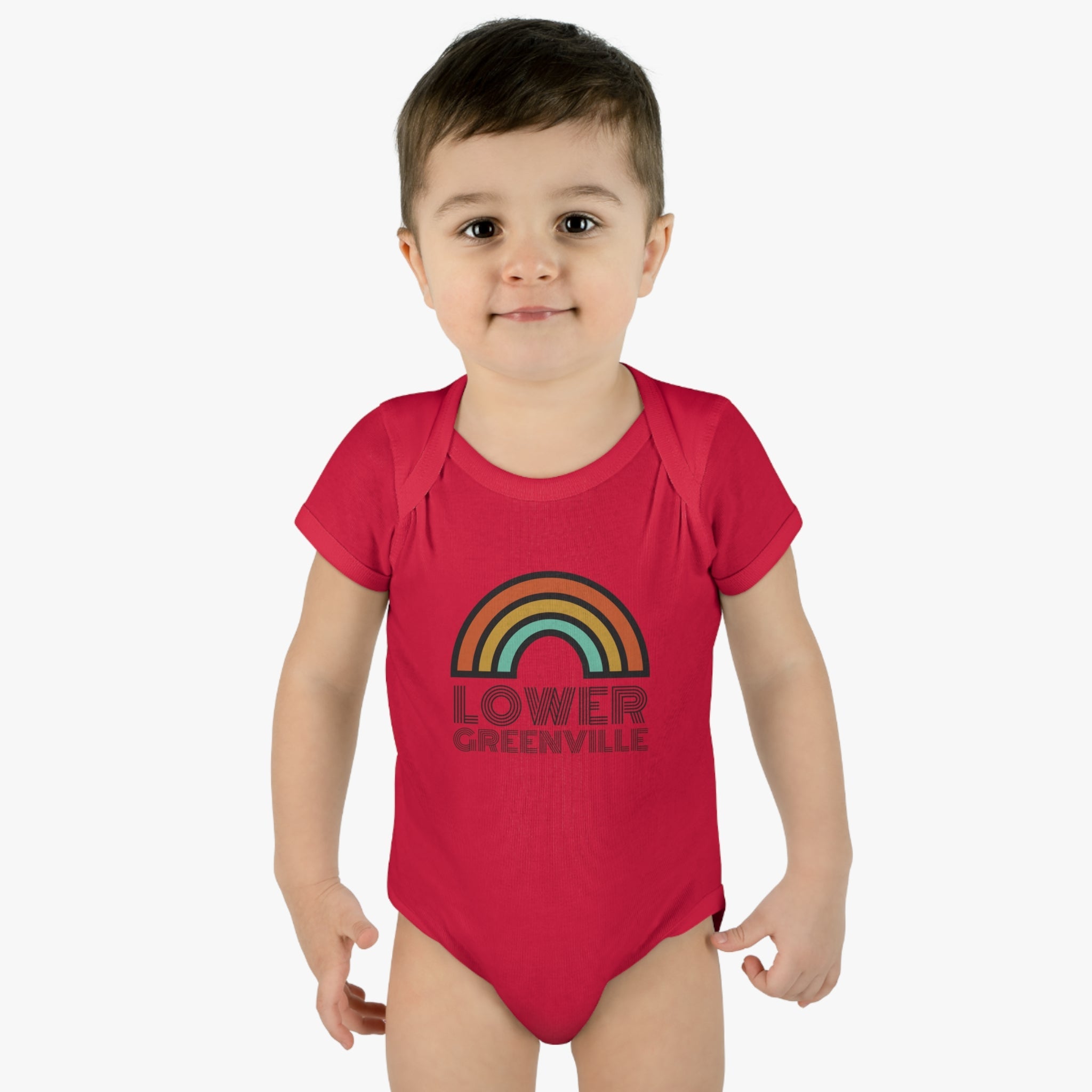 Rainbow Lower Greenville Infant Baby Onesie - Friends of Lower Greenville