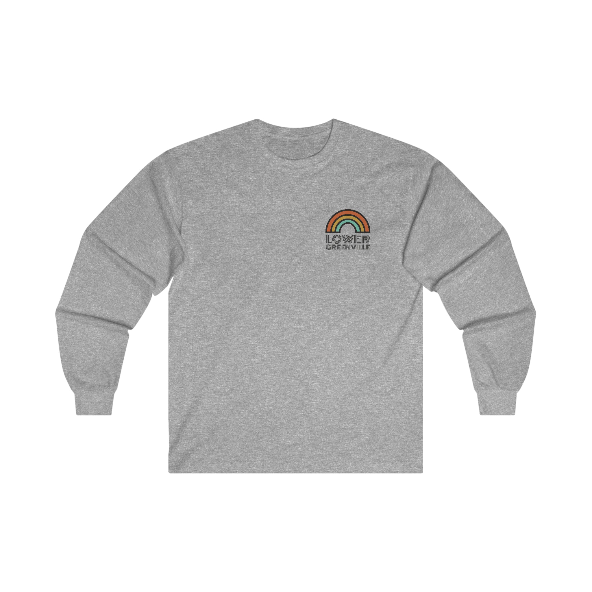 Rainbow Lower Greenville Long Sleeve Tee - Friends of Lower Greenville
