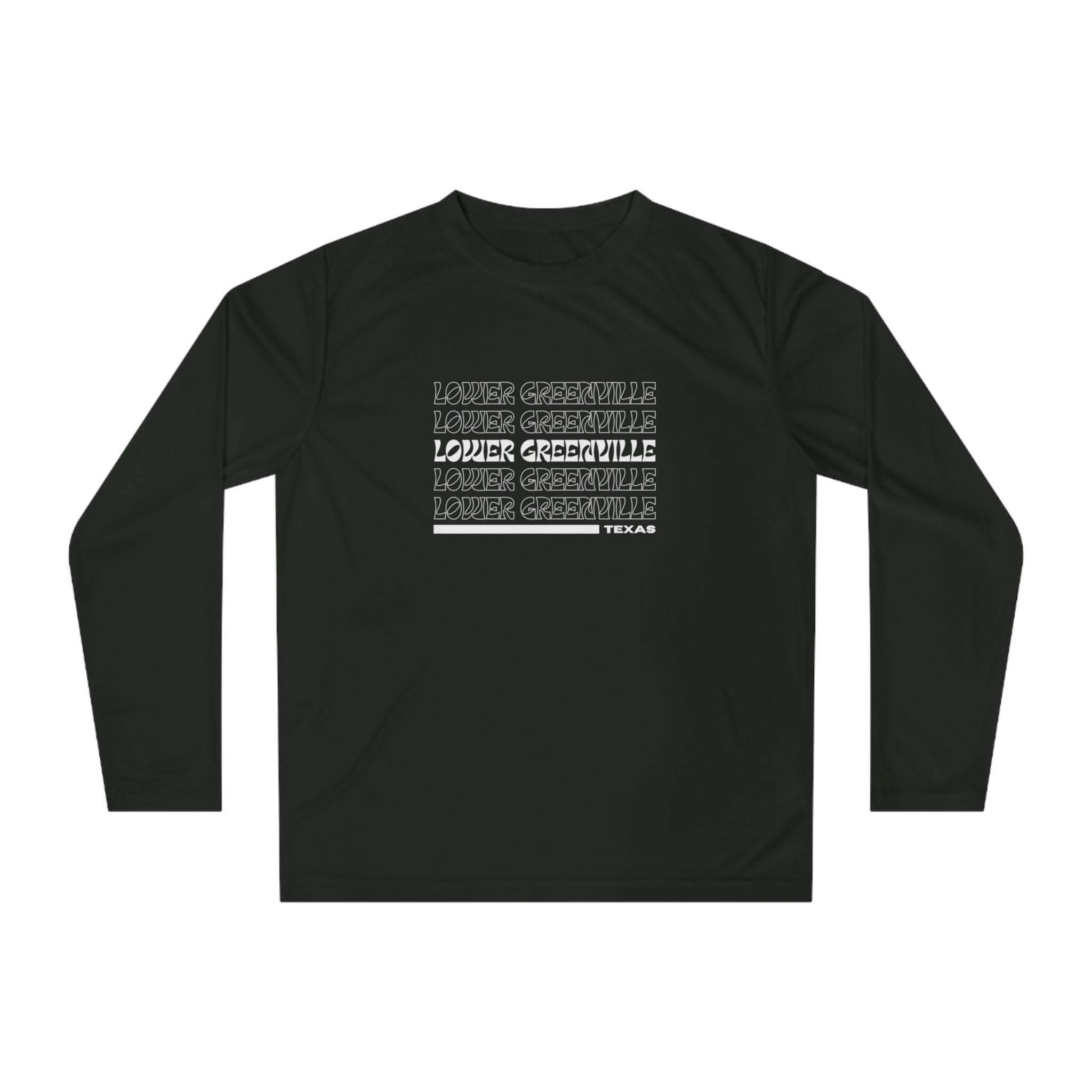 Retro Vibe Lower Greenville Athletic Long Sleeve Shirt - Friends of Lower Greenville