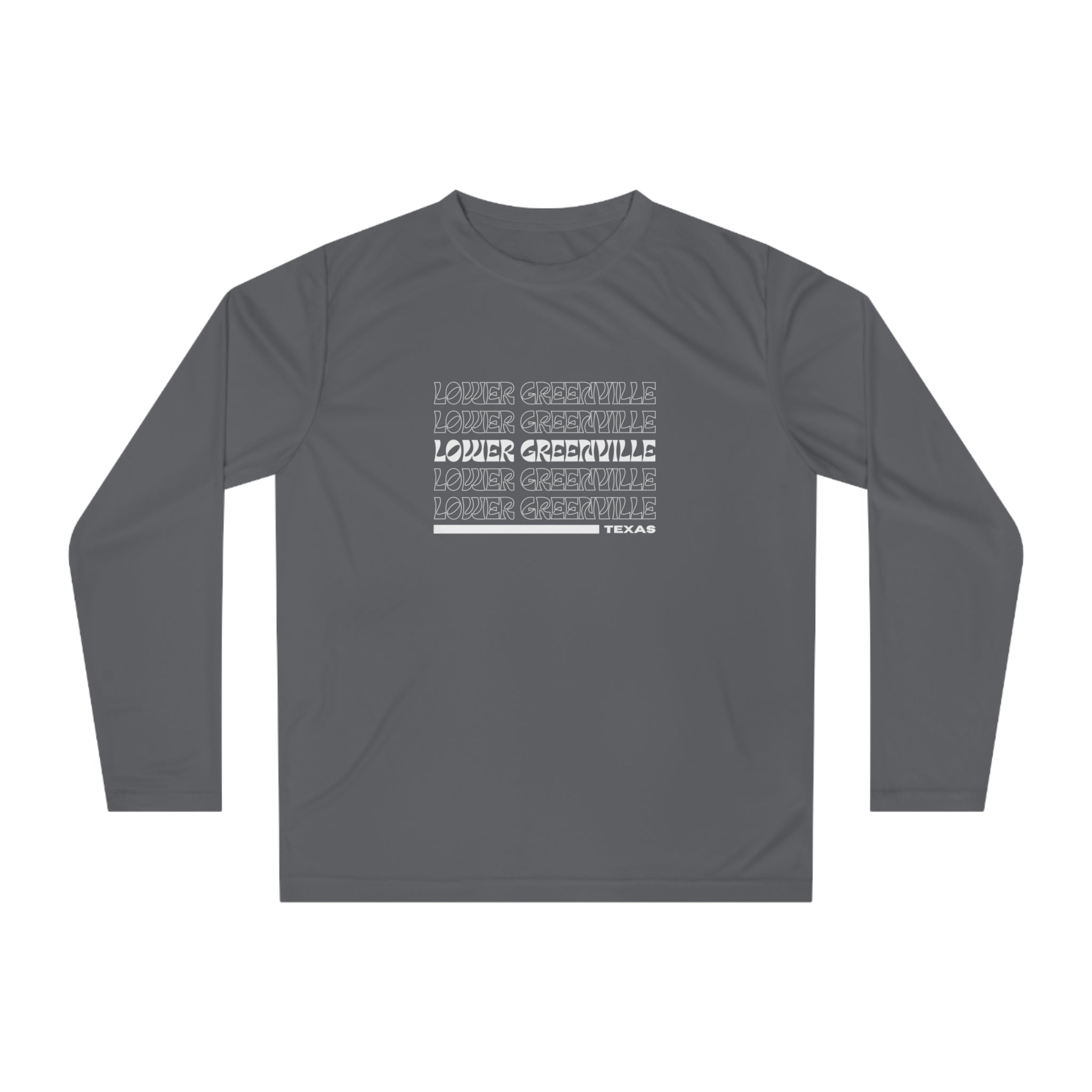 Retro Vibe Lower Greenville Athletic Long Sleeve Shirt - Friends of Lower Greenville
