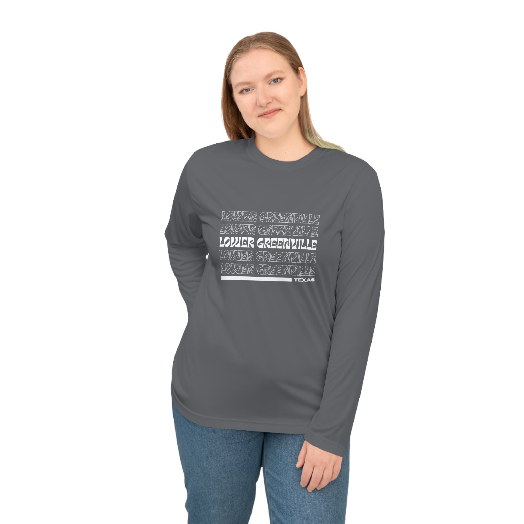 Retro Vibe Lower Greenville Athletic Long Sleeve Shirt - Friends of Lower Greenville