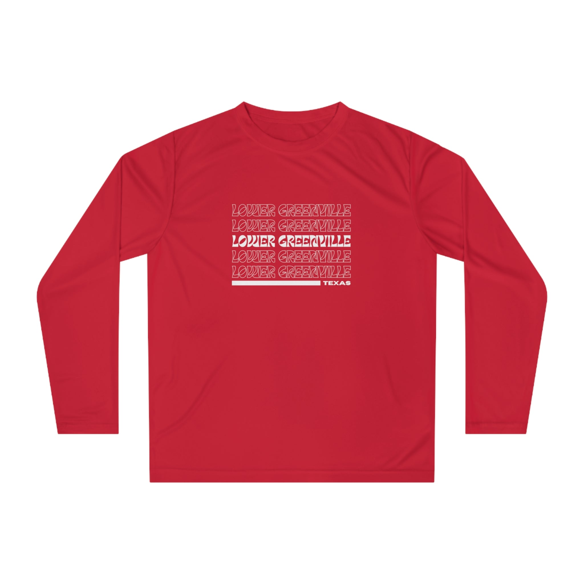 Retro Vibe Lower Greenville Athletic Long Sleeve Shirt - Friends of Lower Greenville