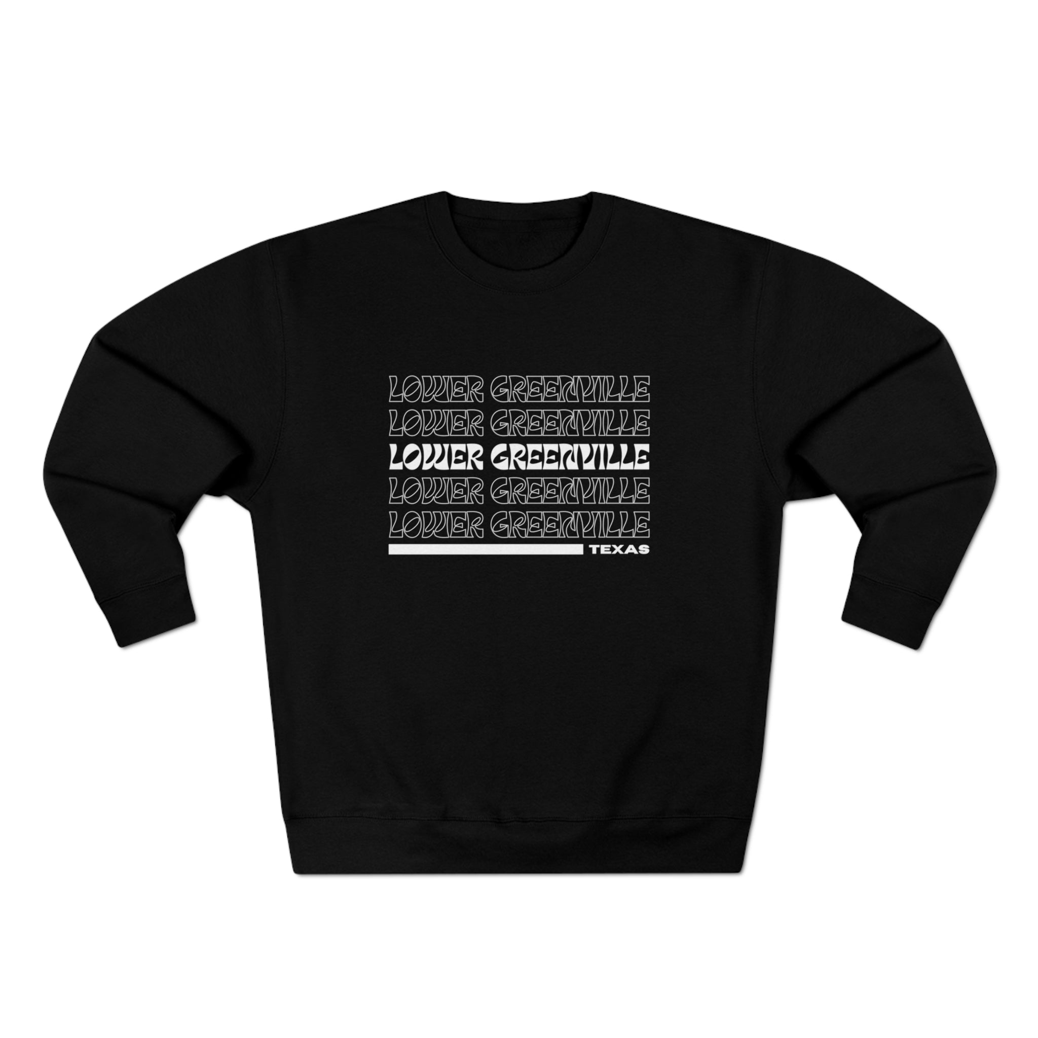 Retro Vibe Lower Greenville Crewneck Sweatshirt - Friends of Lower Greenville